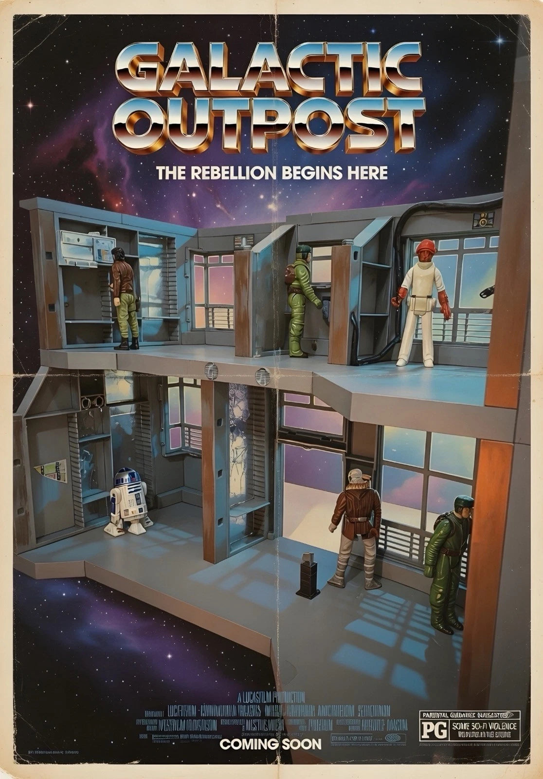 Andor Star Wars Hoth Rebel Headquarters Endor Base Empire Vintage Kenner 1/18