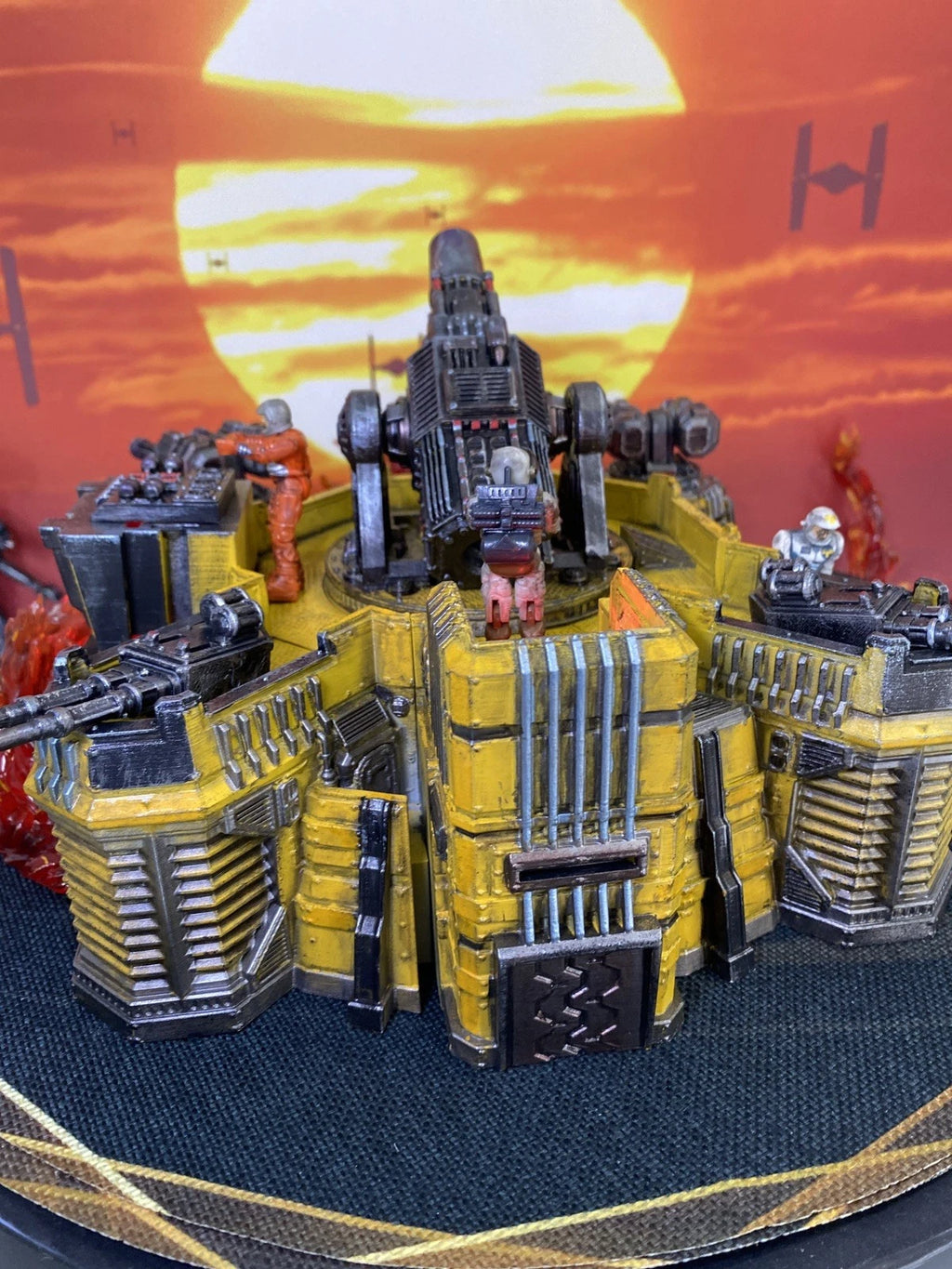 CINDERLINE BATTERY MASK Scale V.E.N.O.M. Siege Emplacement Diorama Hand-Painted