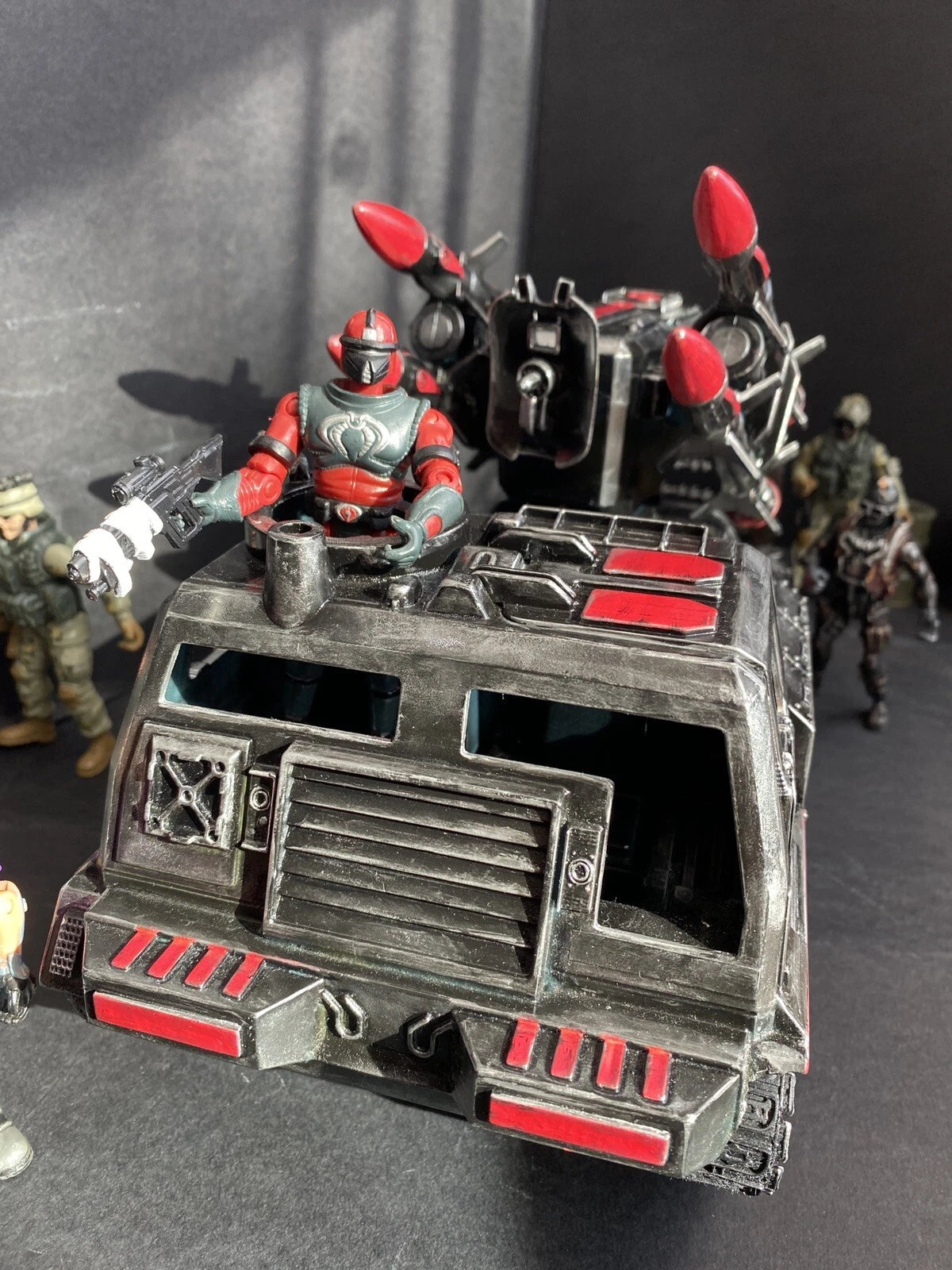 COBRA “RATTLETRACK” MISSILE CRAWLER | GI JOE Heavy Strike Launcher collectible