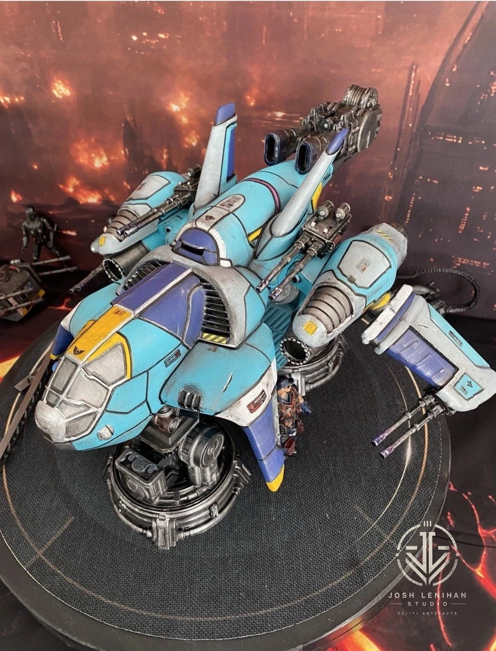 Tyrell Sector Interceptor K-410 | Custom Blade Runner Gunship vintage Diorama