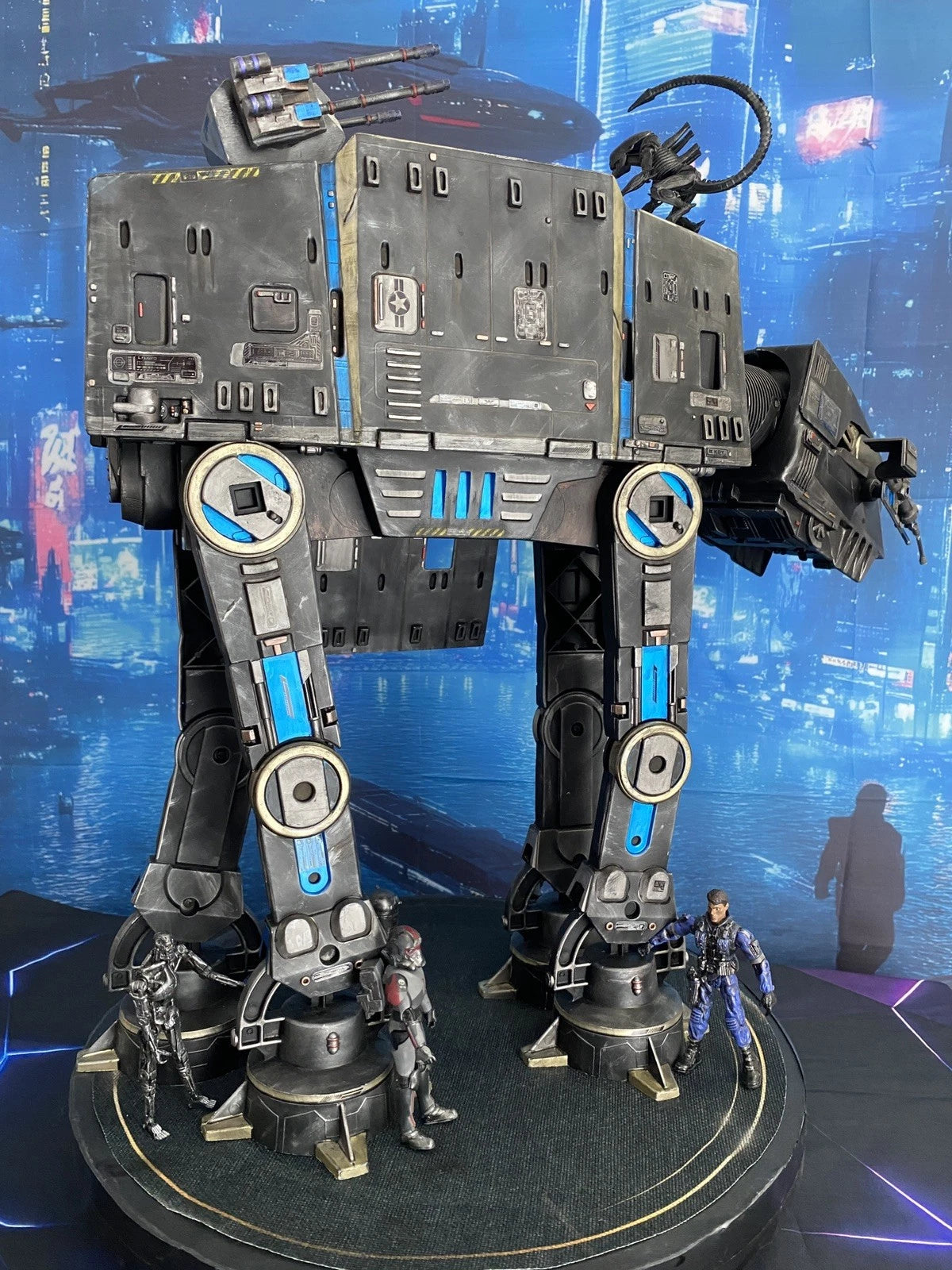 Star Wars AT-AT Aliens Weyland Yutani Custom Imperial vintage Kenner Diorama