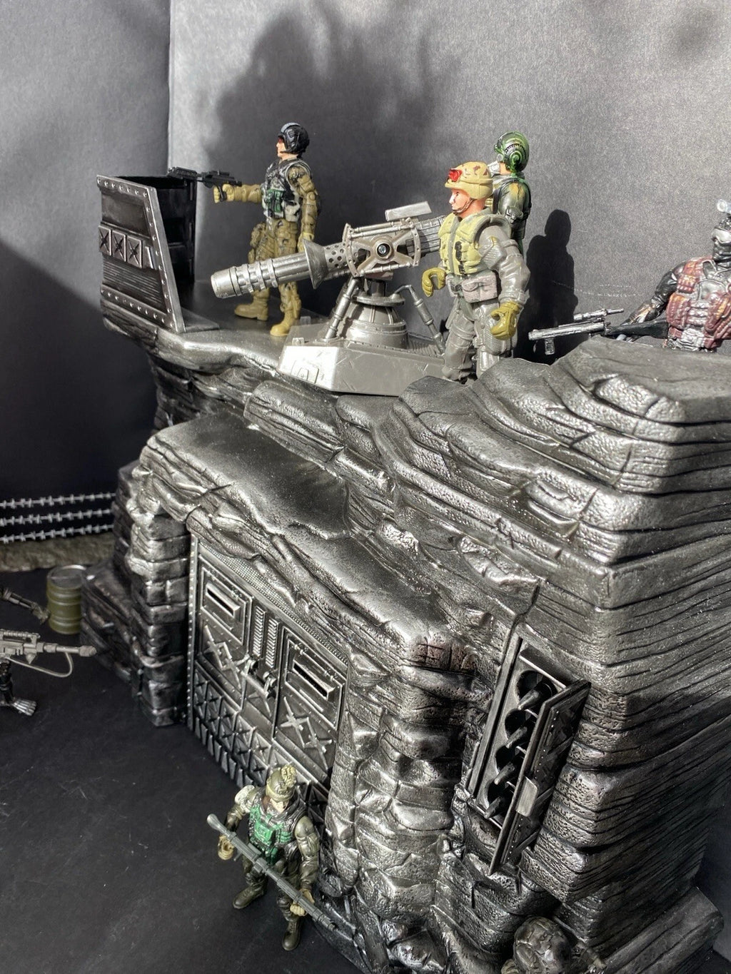 GI JOE COBRA DEVELOPMENTAL TERROR DOME Diorama 1:18 Snake Destro Vintage Custom
