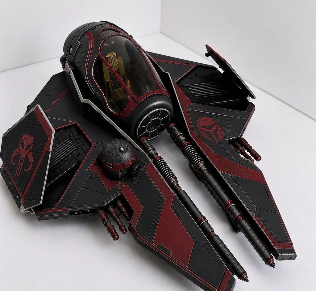Mandalorian Starfighter Commission Star Wars Andor Vintage Sith Kenner Custom