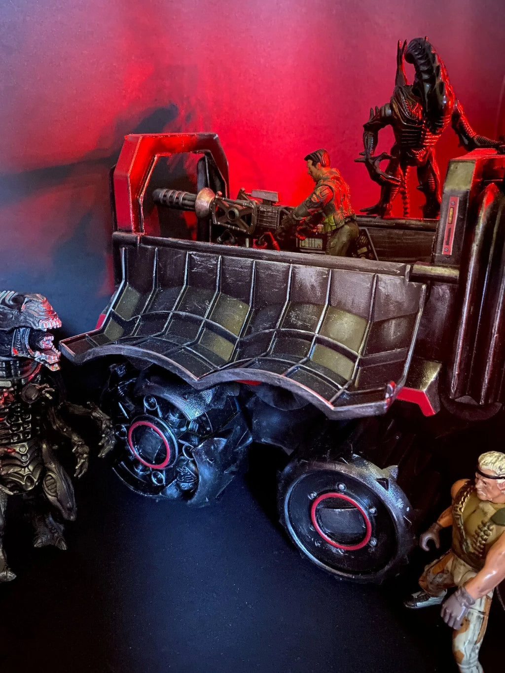 Redline Warden Resident Evil Biohazard Response Gun Truck Custom Diorama Vehicle