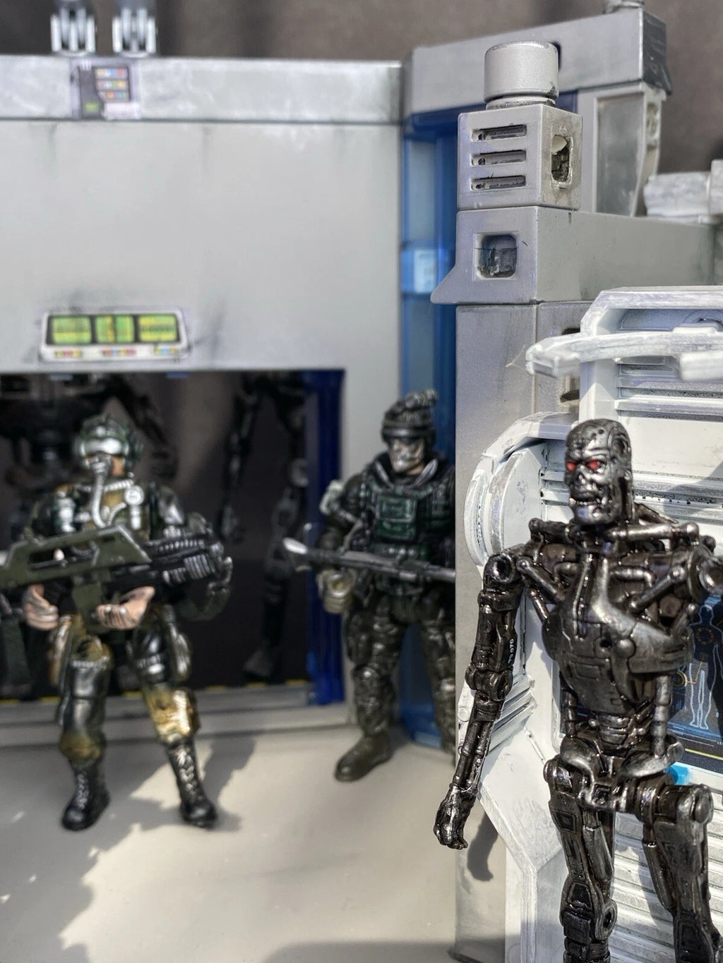 Terminator commission Hunter Killer Skynet Cyberdyne Kenner Custom Diorama