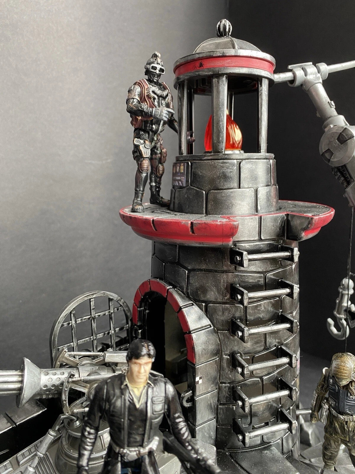 GI JOE COBRA Blackspire Outpost Fortress Diorama 1:18 3.75 Inch Vintage Custom