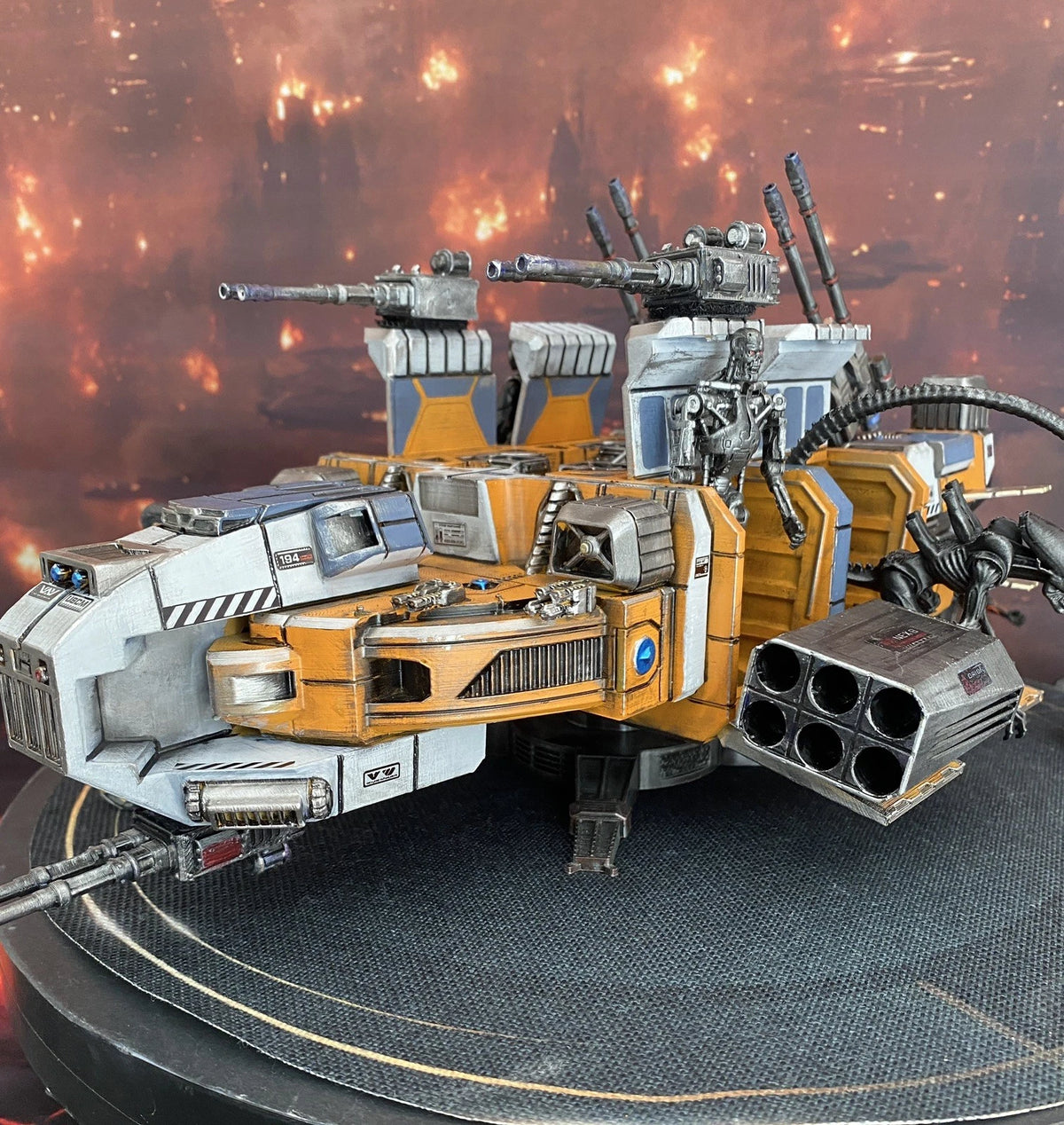 Aliens USCM NEX-8 Xeno Containment Dropship Diorama Romulus Vehicle Custom