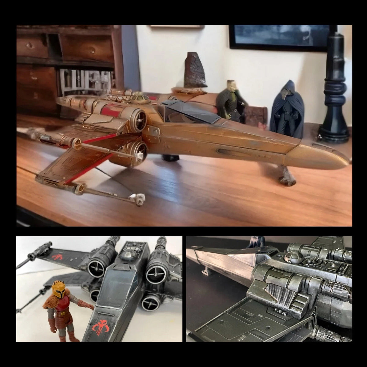 Mandalorian X-Wing Commission Kenner Sith Collectible Star Wars Custom