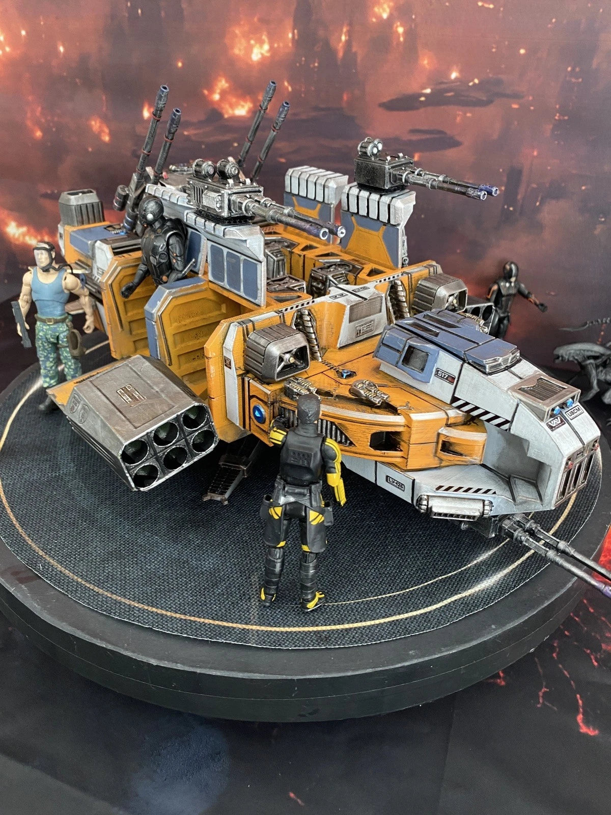 Kraytlock Siege Barge | Star Wars Assault Gunship Diorama Vintage Kenner custom