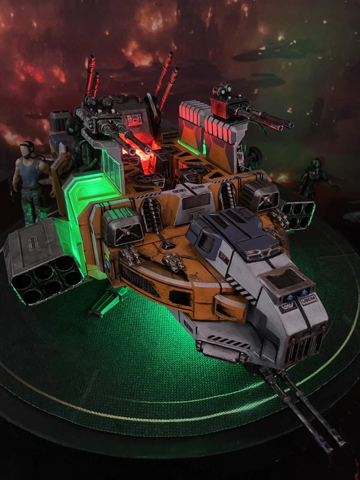Kraytlock Siege Barge | Star Wars Assault Gunship Diorama Vintage Kenner custom