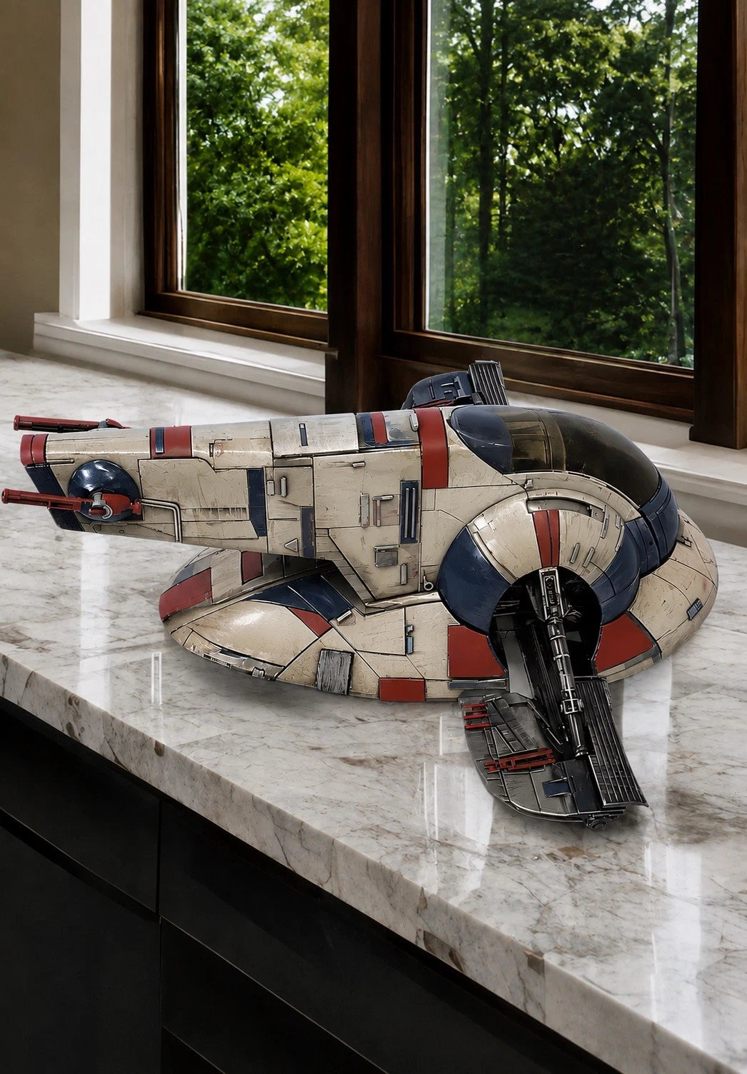 Star Wars Slave 1 Boba Fett Mandalorian Custom Repaint Commission Firespray