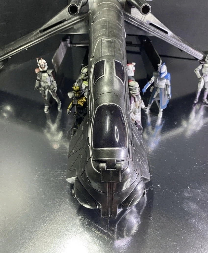 Star Wars Obsidian Gunship — Imperial Gunship Custom Hand-Painted vintage Kenner - view 3