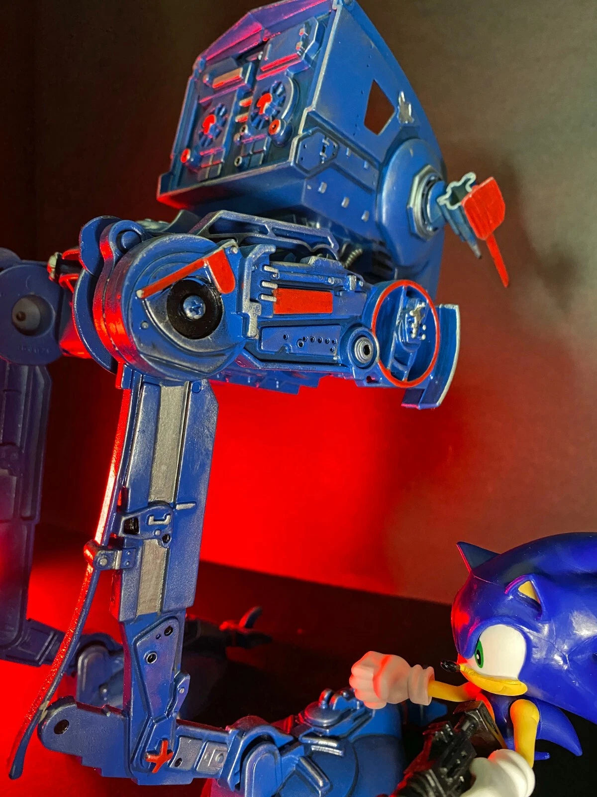 Sonic the Hedgehog x Star Wars AT ST Vintage Kenner Sega Custom - view 19