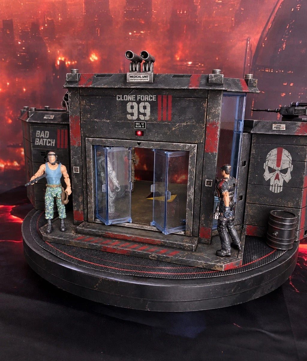 Star Wars Bad Batch Clone Force 99 Custom Repaint Diorama Commission Hunter