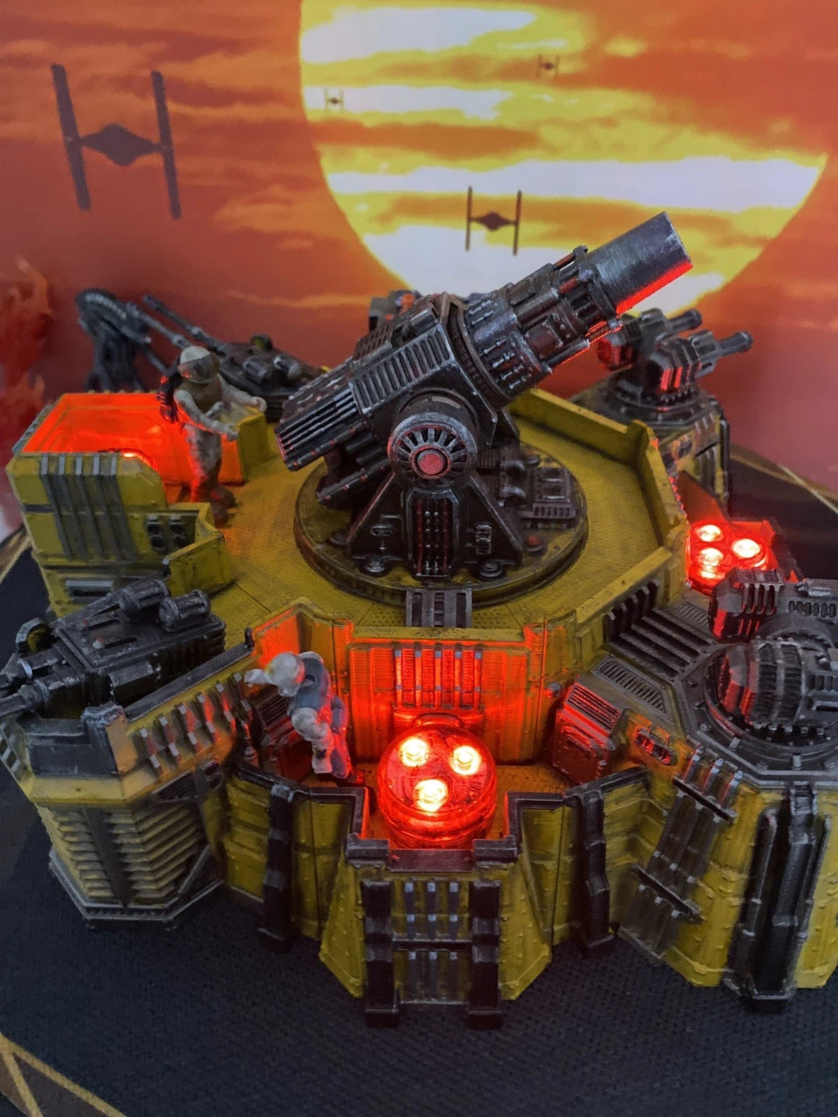 CINDERLINE BATTERY MASK Scale V.E.N.O.M. Siege Emplacement Diorama Hand-Painted