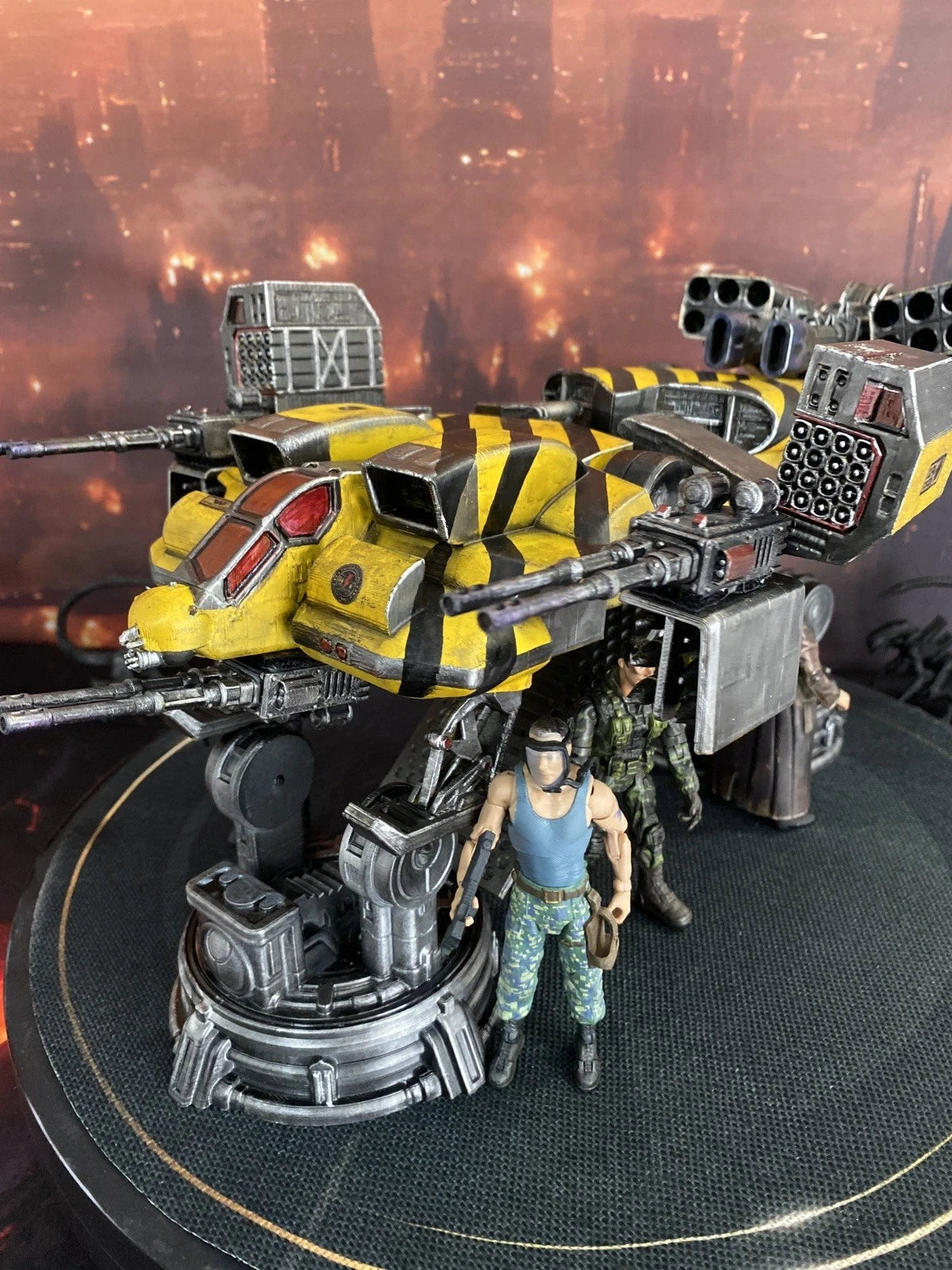 Aliens TITANIUM Gunship Colonial Marines Interceptor Romulus Earth Custom