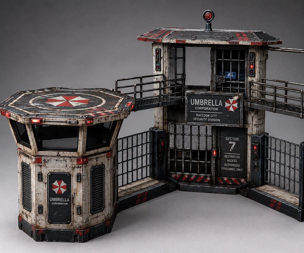 DIORAMA RESIDENT EVIL CUSTOM COMMISSION 3.75 1:18 VINTAGE HASBRO COLLECTIBLE