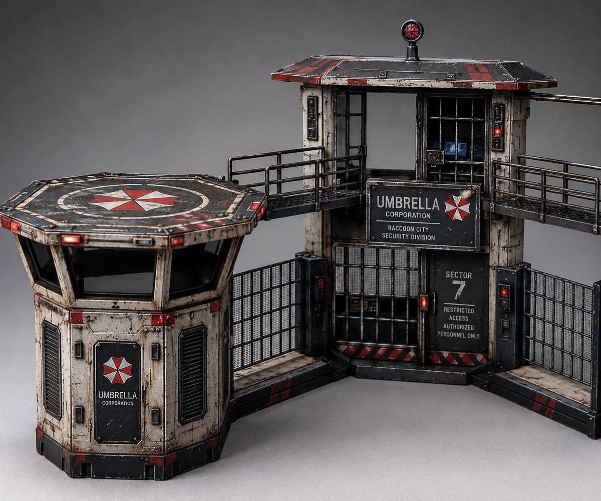 DIORAMA RESIDENT EVIL CUSTOM COMMISSION 3.75 1:18 VINTAGE HASBRO COLLECTIBLE
