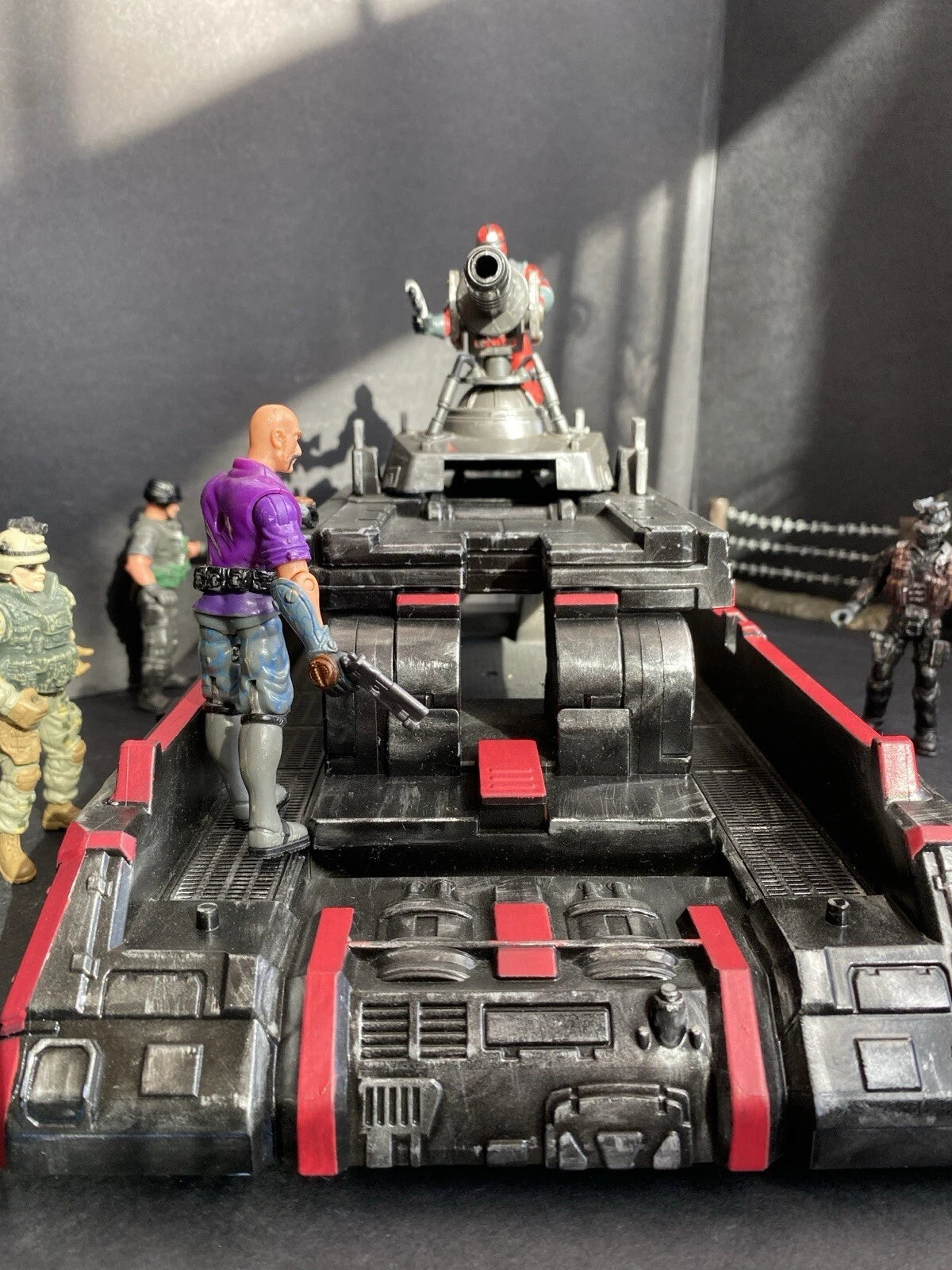 GI JOE COBRA Hover Tank Diorama 1:18 3.75 Inch Rare Collectible Vintage Custom