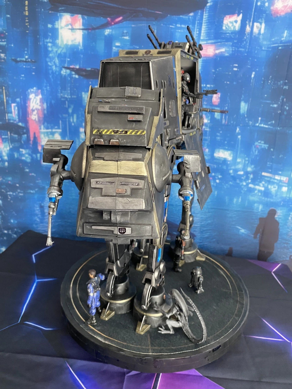 Star Wars AT-AT Aliens Weyland Yutani Custom Imperial vintage Kenner Diorama