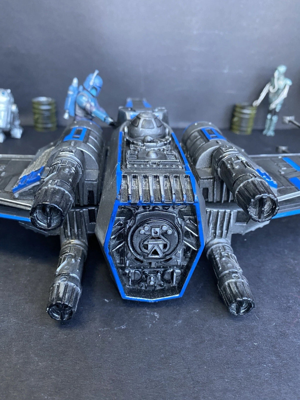 Star Wars RZ-9 “Nightglass” X-wing Interceptor | Custom Starfighter Diorama