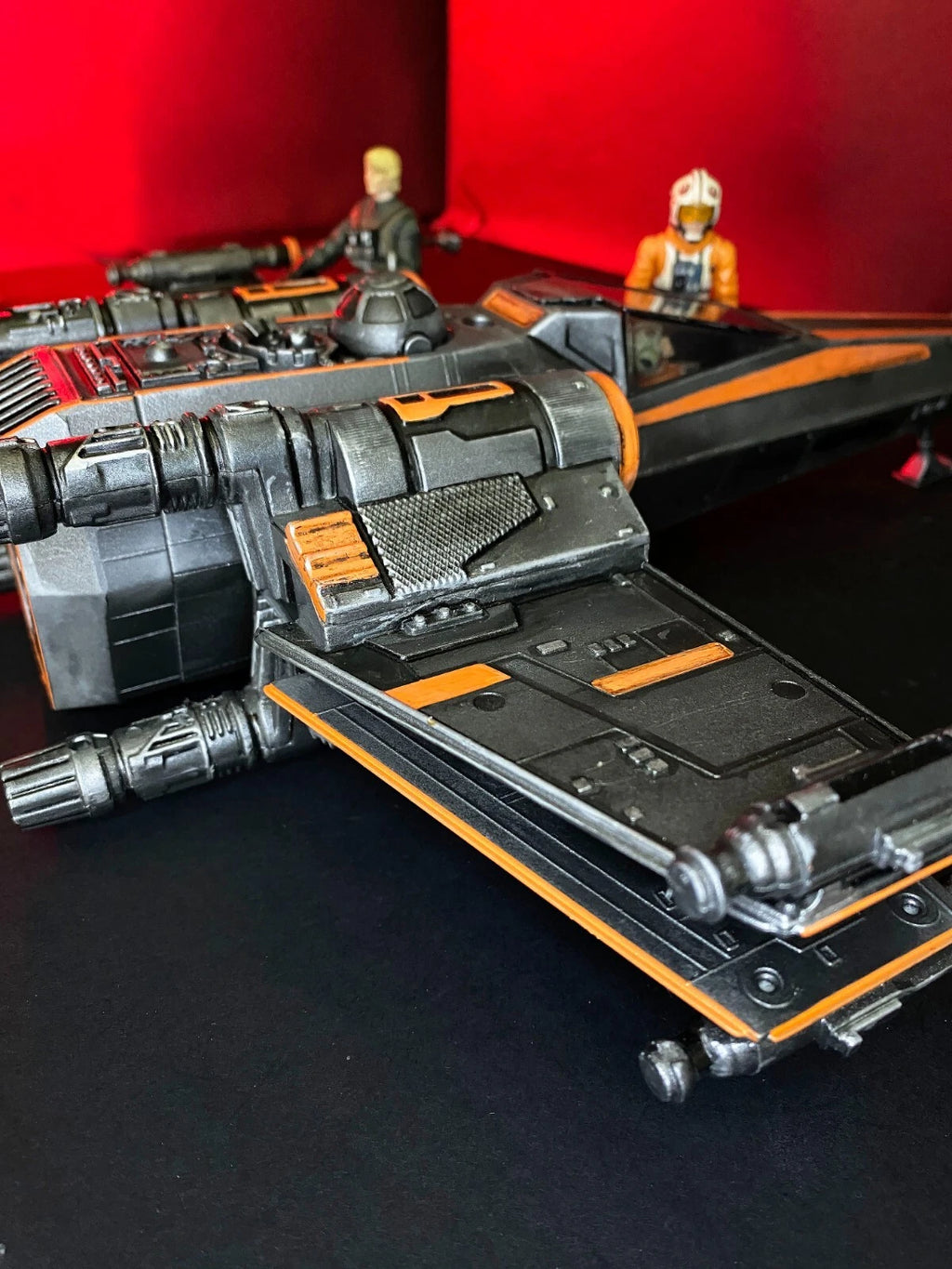 Star Wars X Wing Fighter Vintage Kenner Custom ROTJ Death Star Battle Fighter
