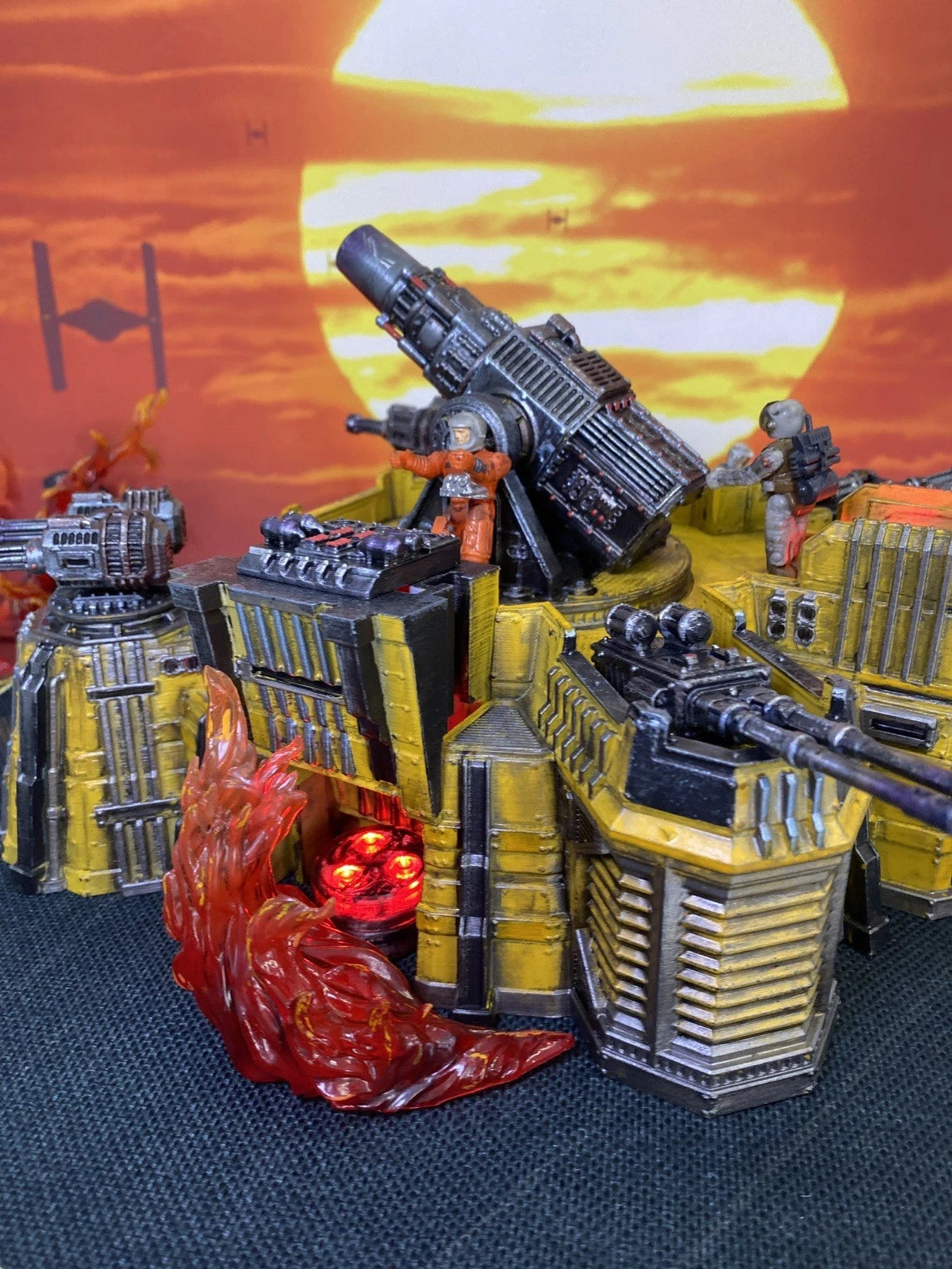 CINDERLINE BATTERY MASK Scale V.E.N.O.M. Siege Emplacement Diorama Hand-Painted