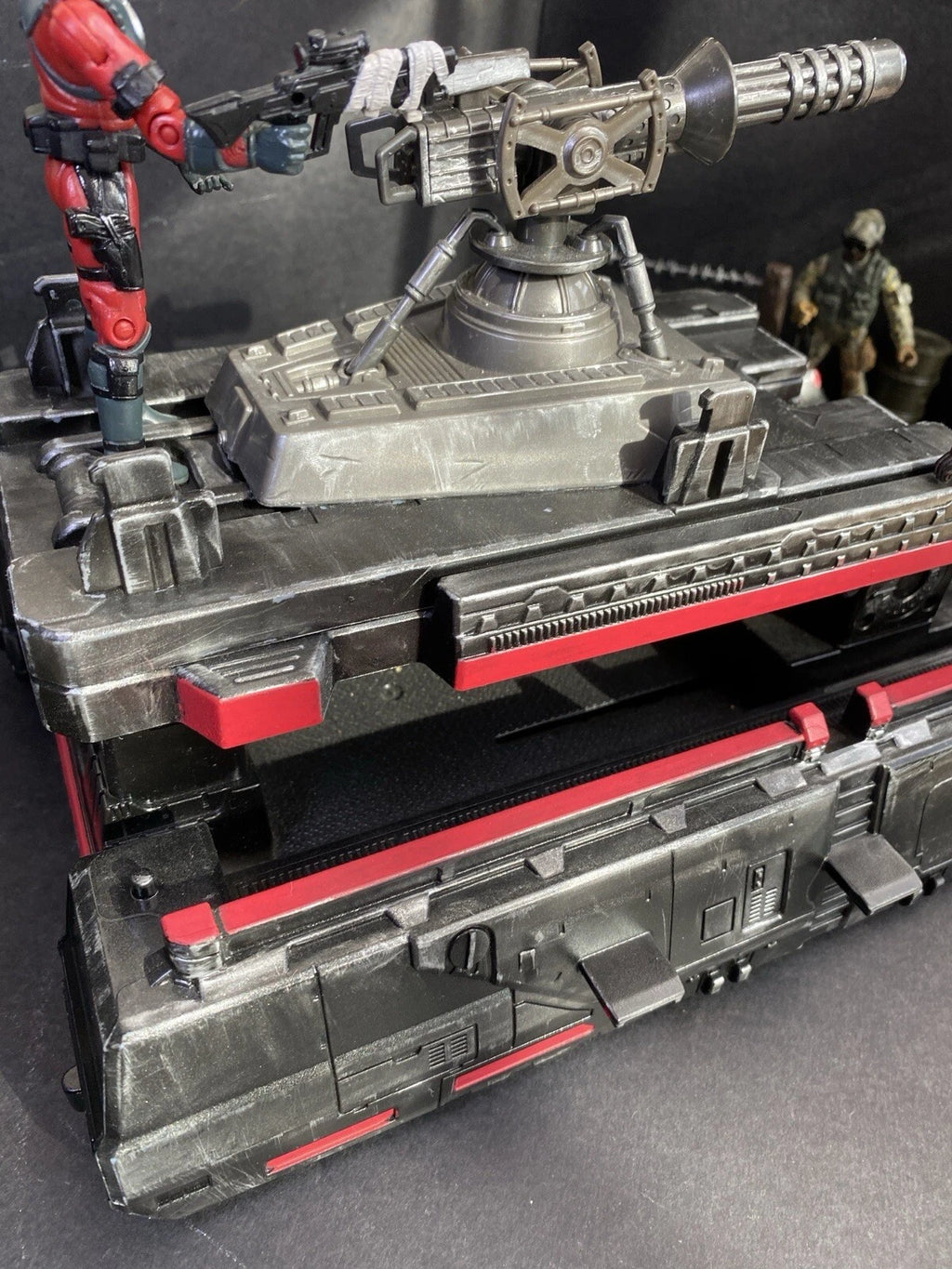 GI JOE COBRA Hover Tank Diorama 1:18 3.75 Inch Rare Collectible Vintage Custom
