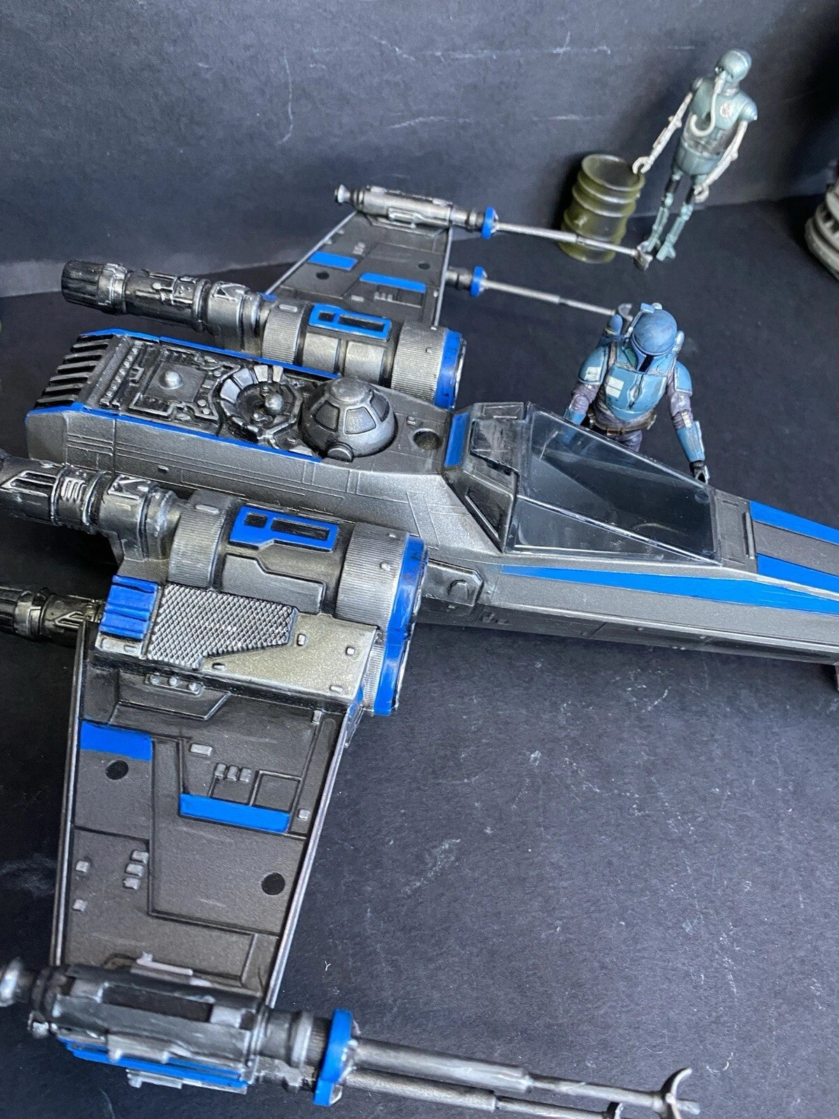 Star Wars RZ-9 “Nightglass” X-wing Interceptor | Custom Starfighter Diorama