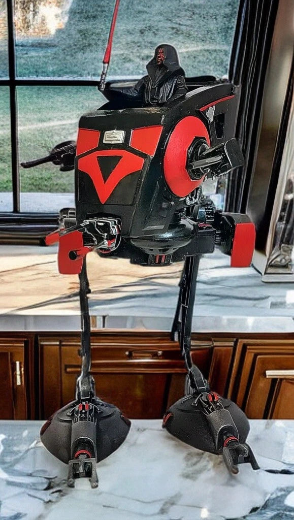 Vintage Star Wars AT ST Night Fang Mauler | Mandalorian Custom Sith hand painted