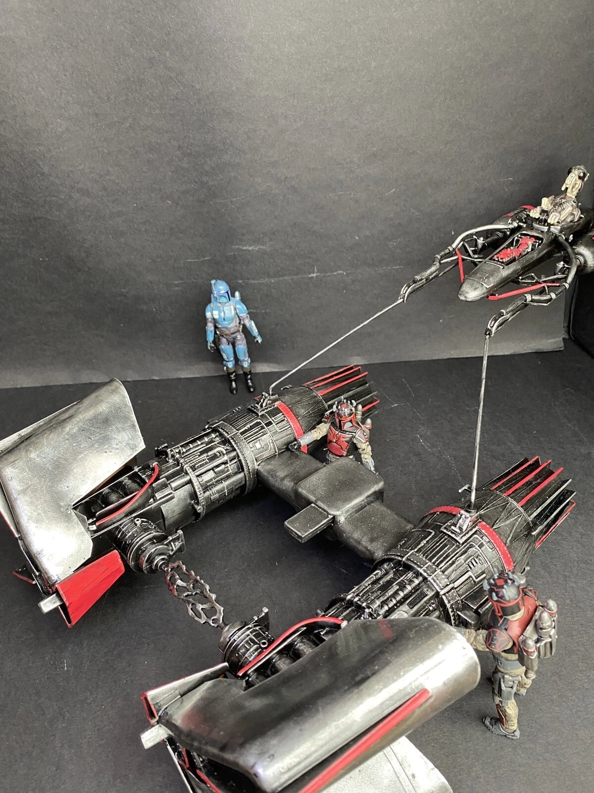 Star Wars Death Watch Pod Racer Original 1999 Kenner Vintage Black Series Empire - view 6