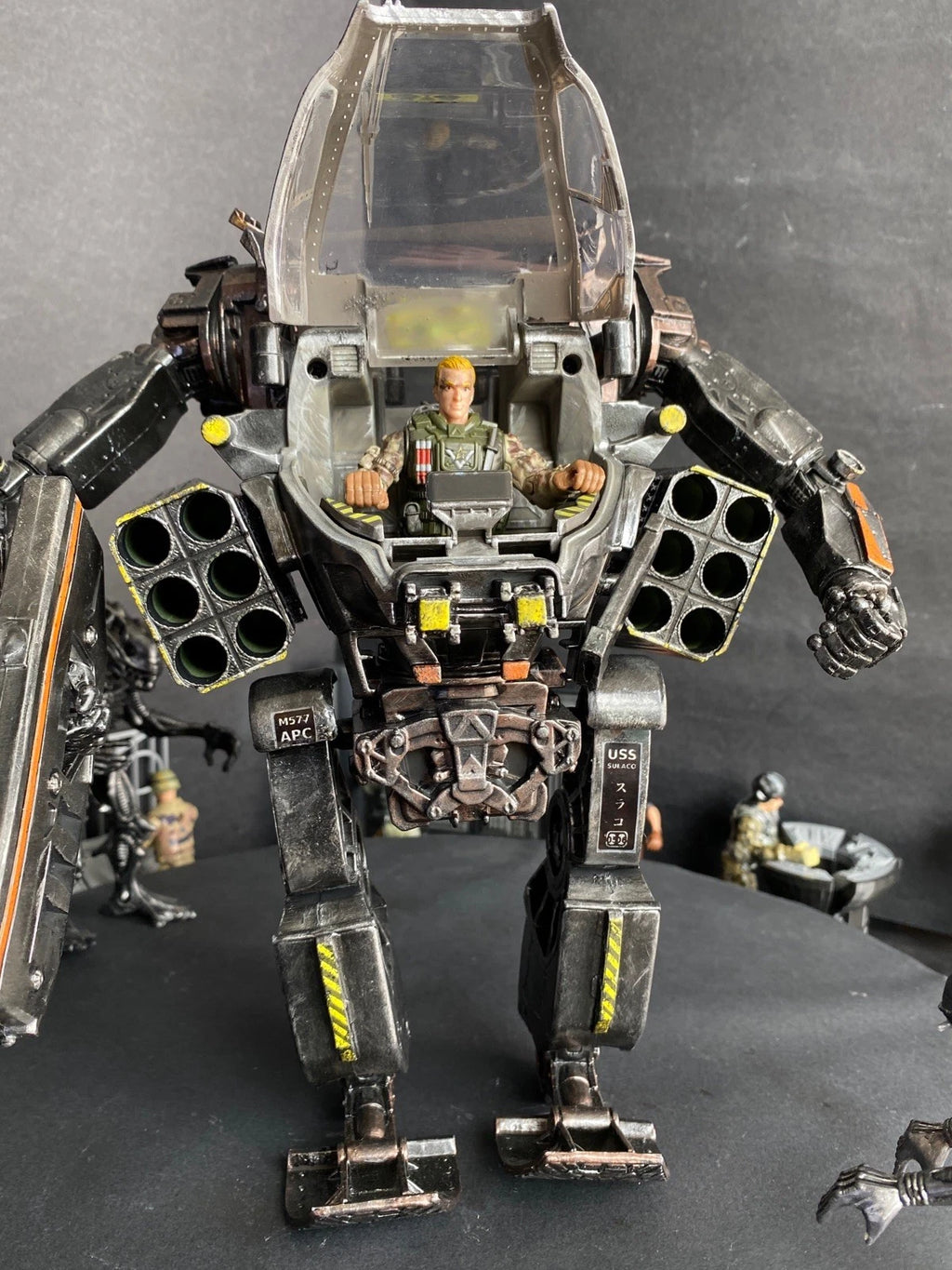 GI JOE COBRA CUSTOM SIEGE MECH WALKER 3.75 HASBRO VINTAGE VEHICLE COLLECTIBLE