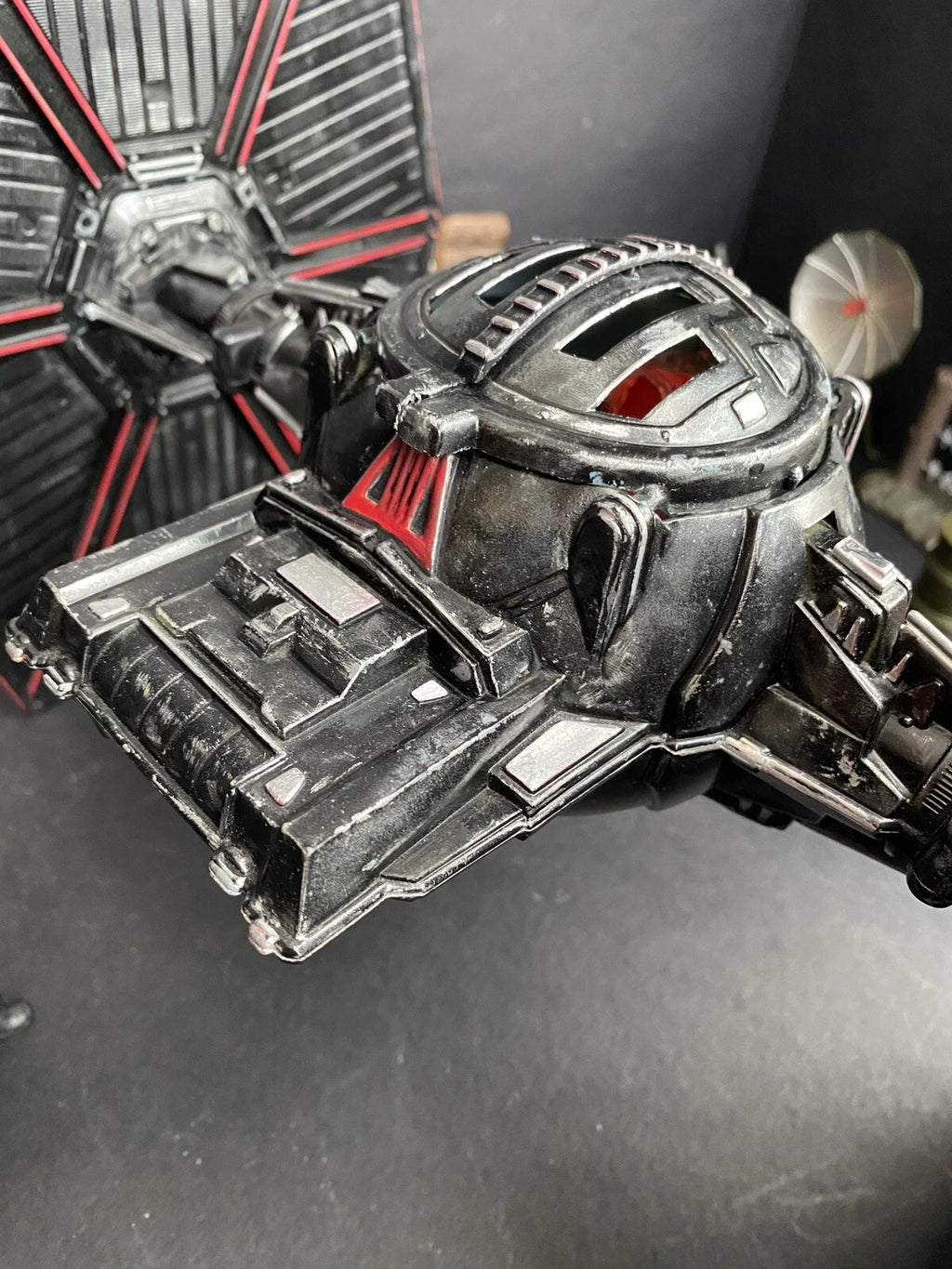 Star Wars Crimson Talon TIE Hunter | Custom Hand-Painted Imperial Tie  Fighter - view 20