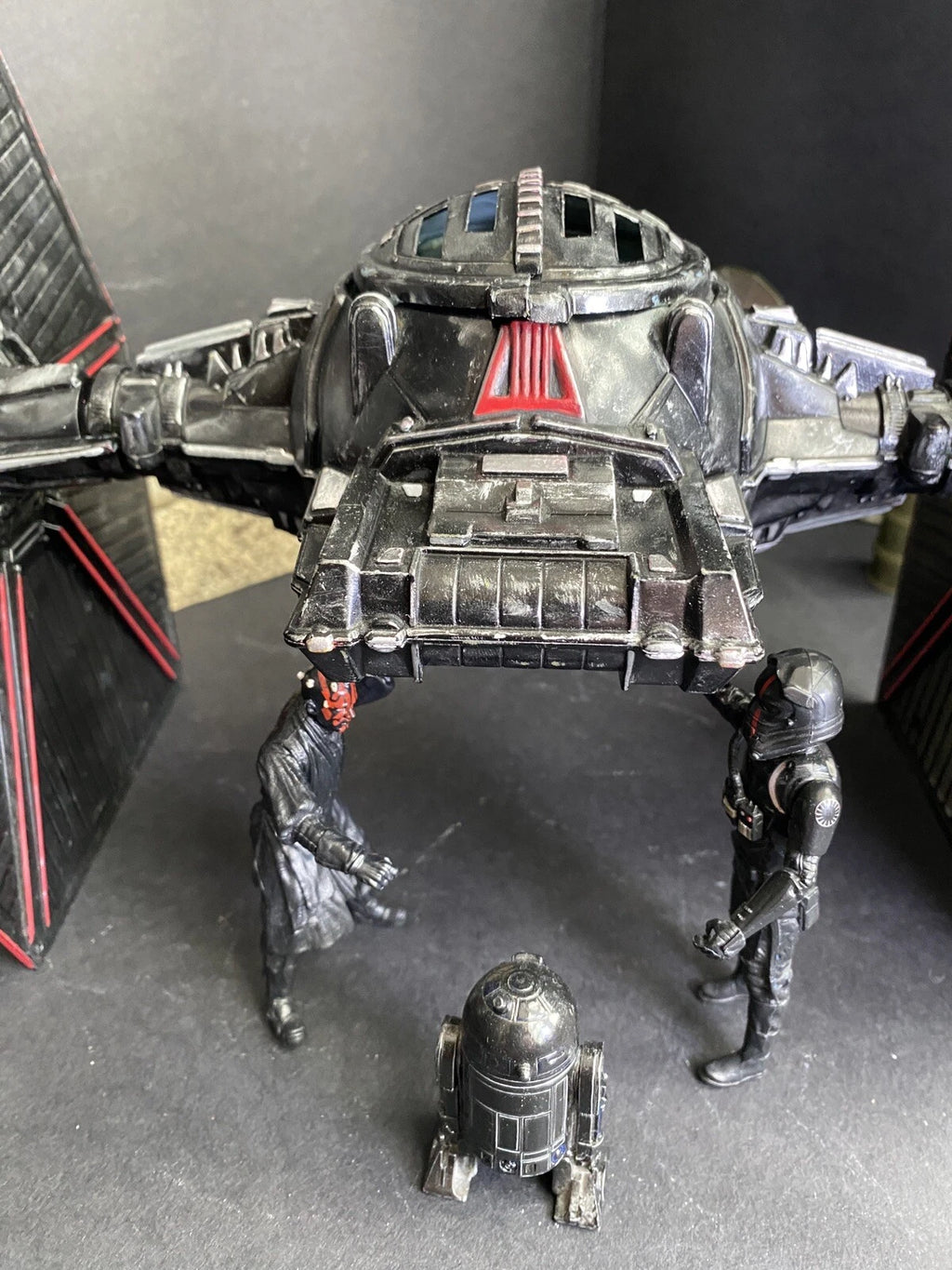 Star Wars Crimson Talon TIE Hunter | Custom Hand-Painted Imperial Tie  Fighter - view 9