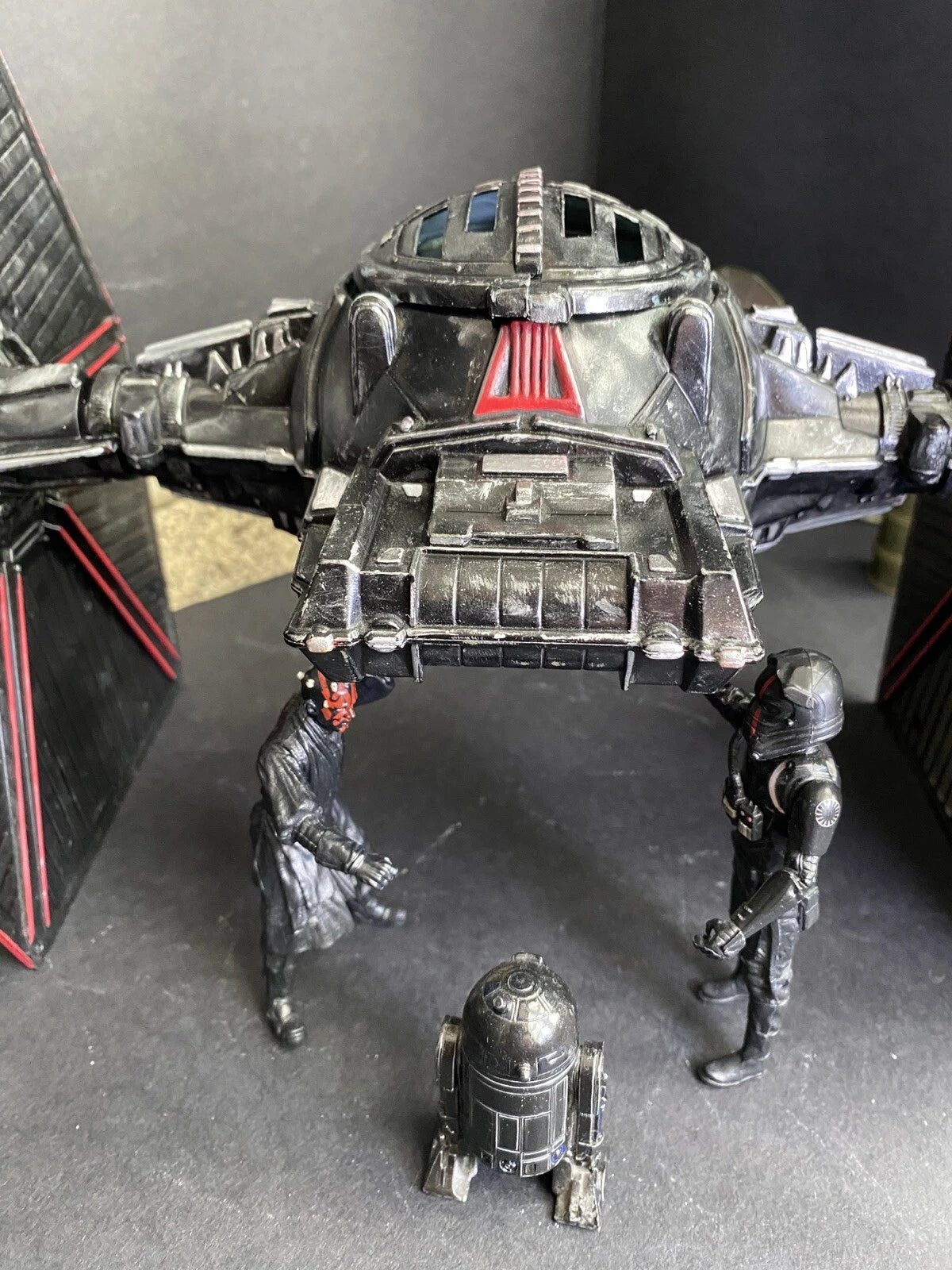 Star Wars Crimson Talon TIE Hunter | Custom Hand-Painted Imperial Tie  Fighter - view 9