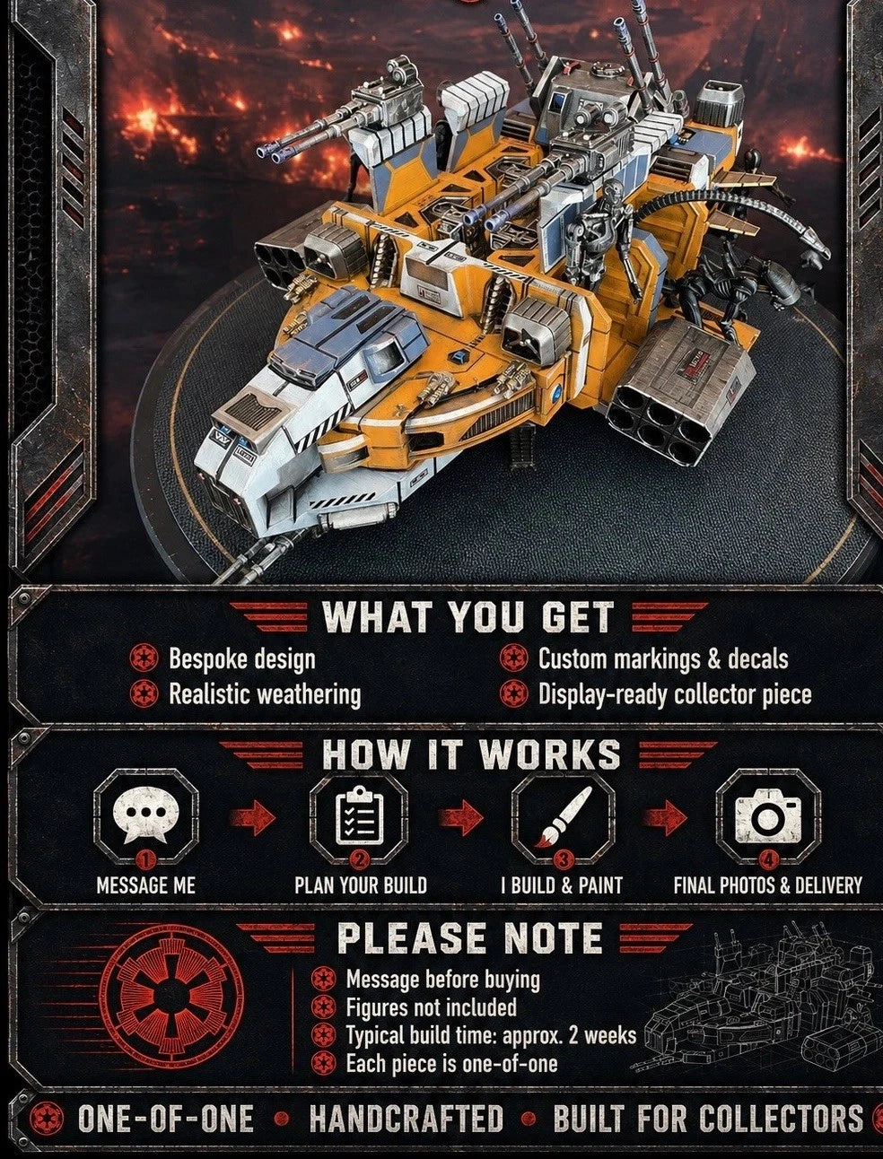 Custom Commission Warship / Diorama | BABYLON 5 Legacy Build | Collector Piece
