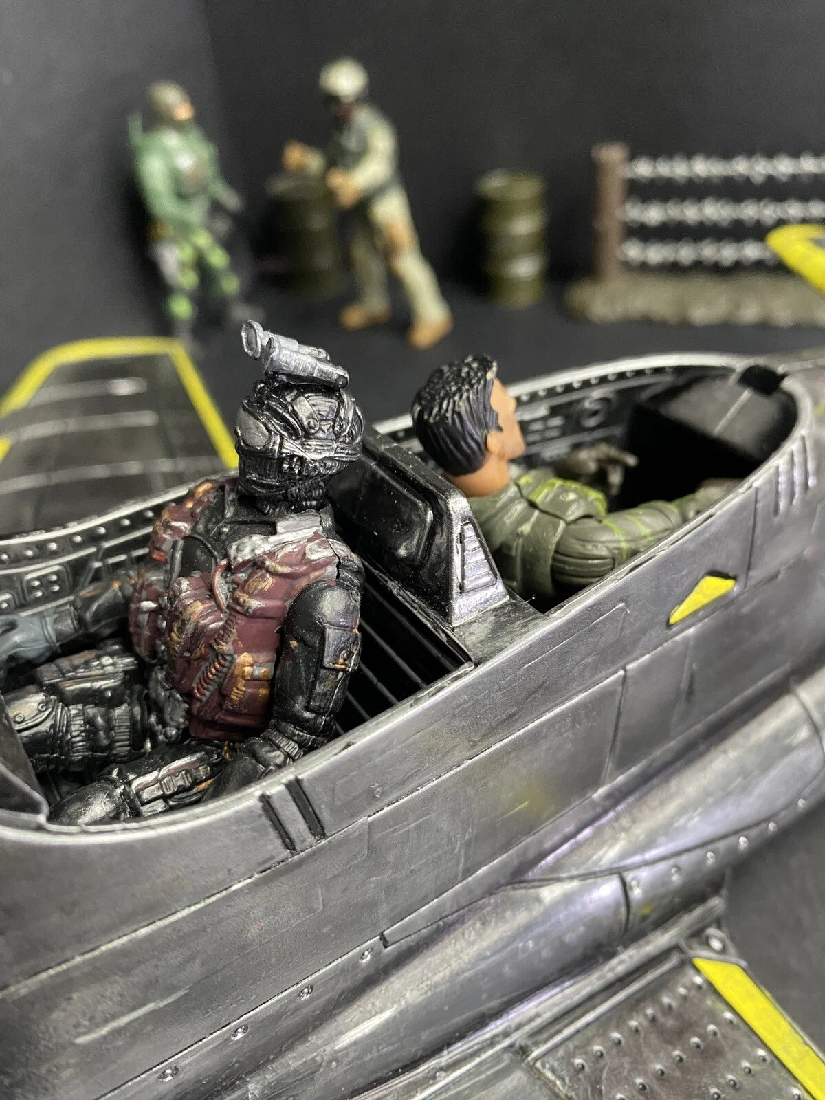GI JOE COBRA Developmental Night Viper VX-9 Jet Fighter 1:18 handpainted Custom