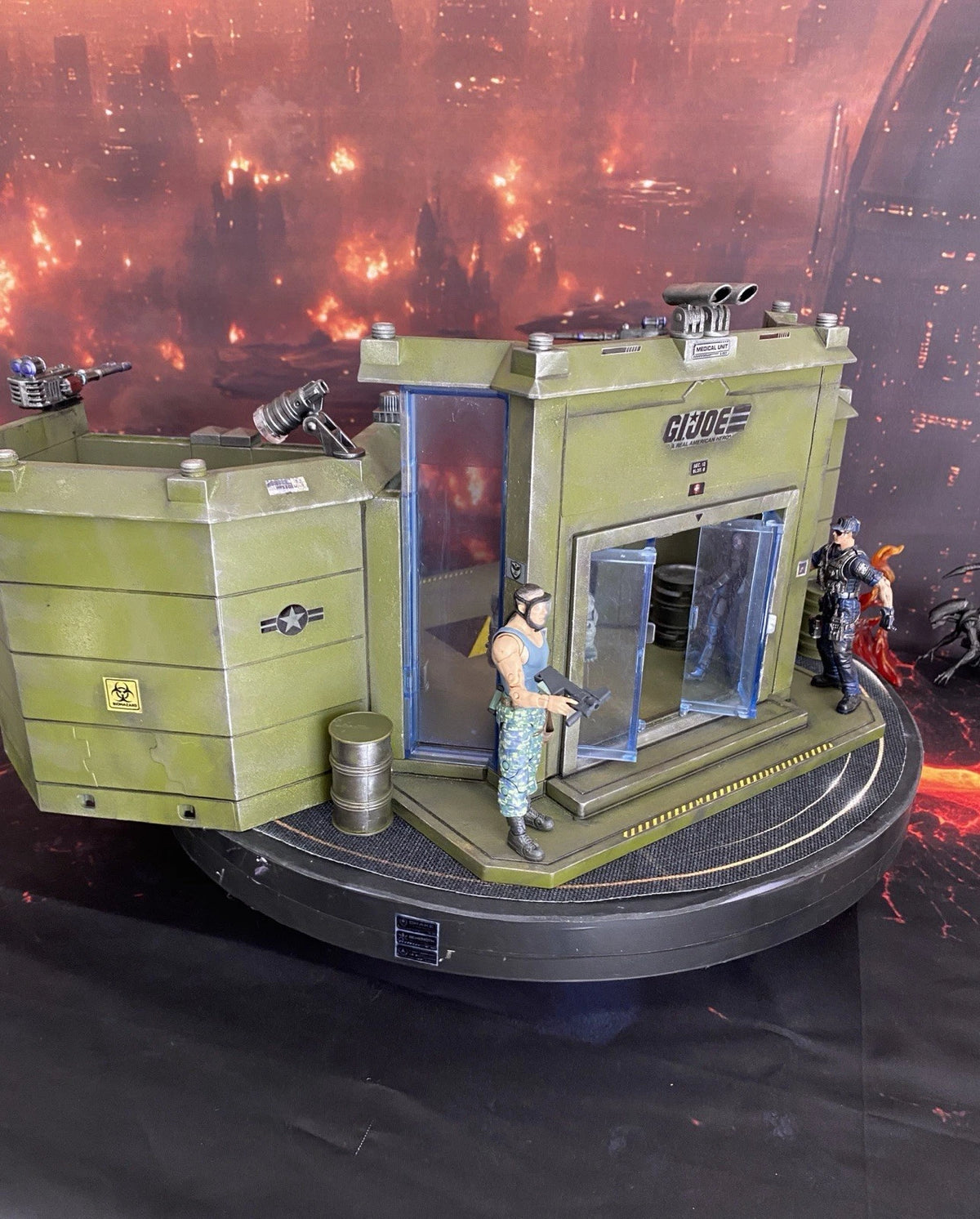 GI JOE COBRA Medical Lab Diorama 1:18 3.75 Collectible series Vintage Custom