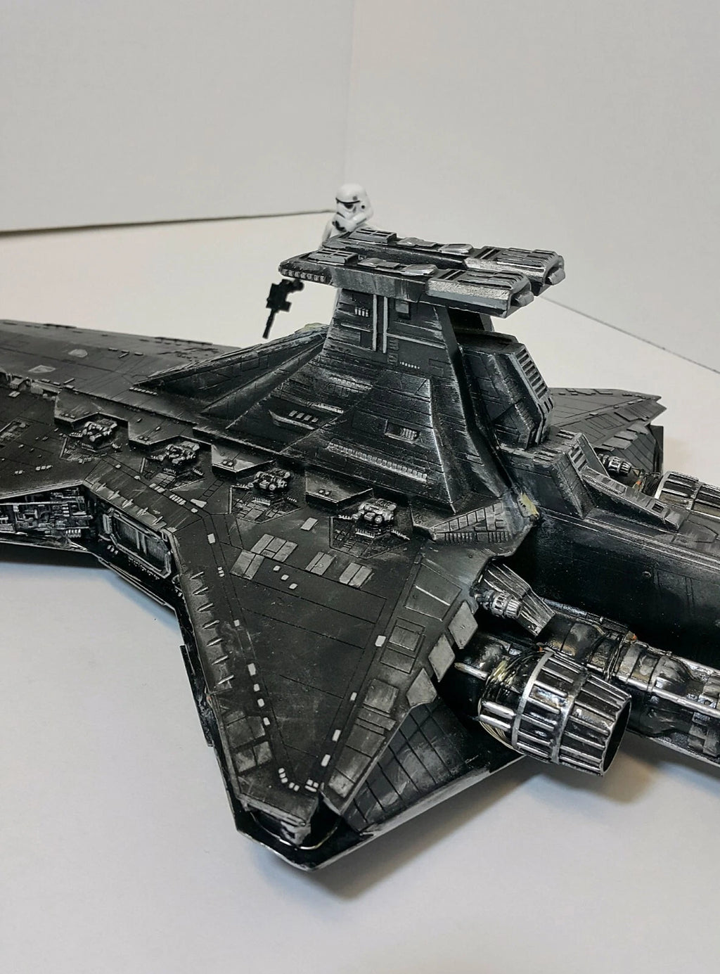 Rare Star Wars Star Destroyer New Hope Empire Vintage Kenner Collectible Custom - view 12