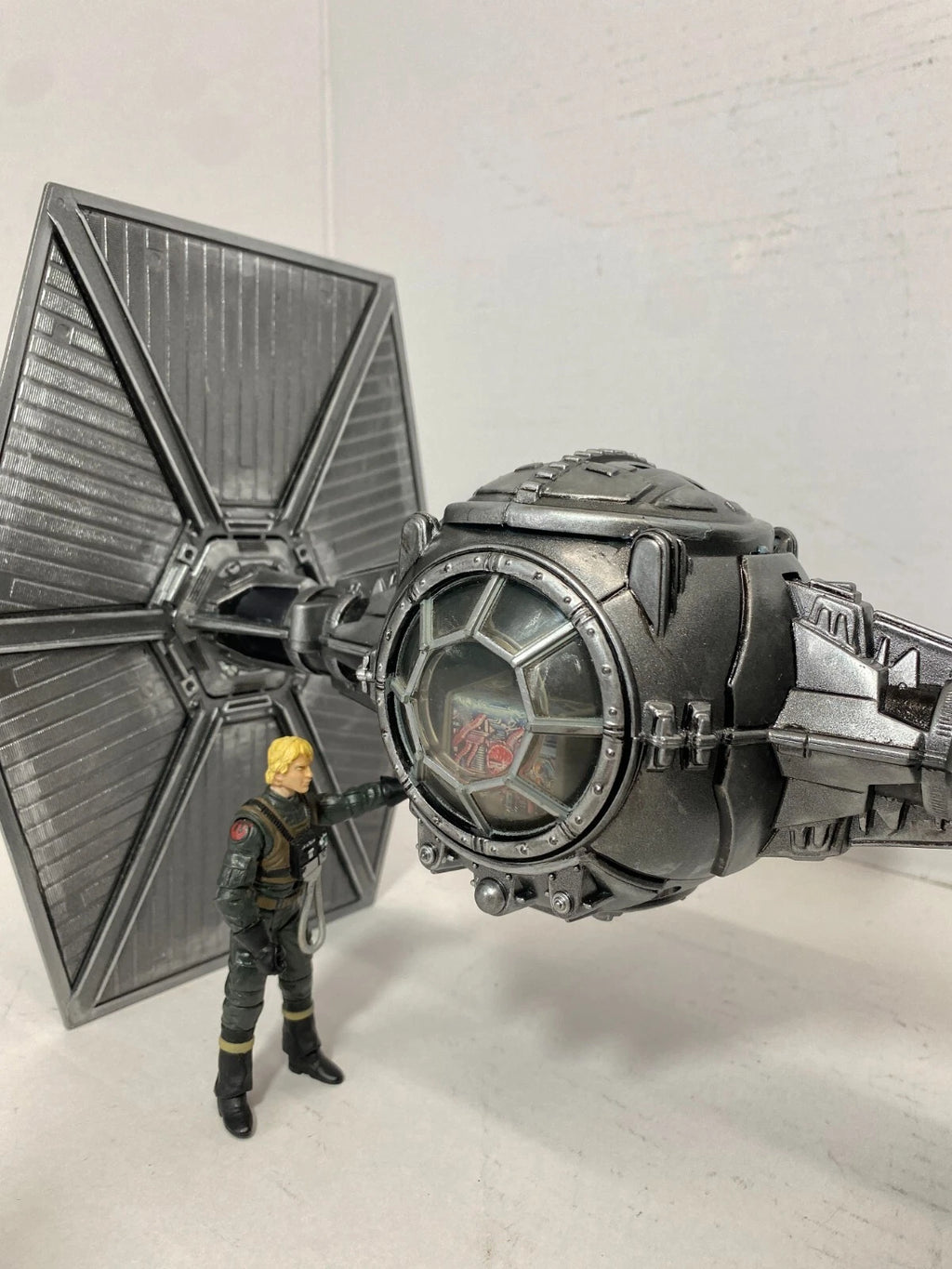 Andor Obsidian Reign Star Wars TIE Fighter Custom Vintage Kenner Black Series - view 22