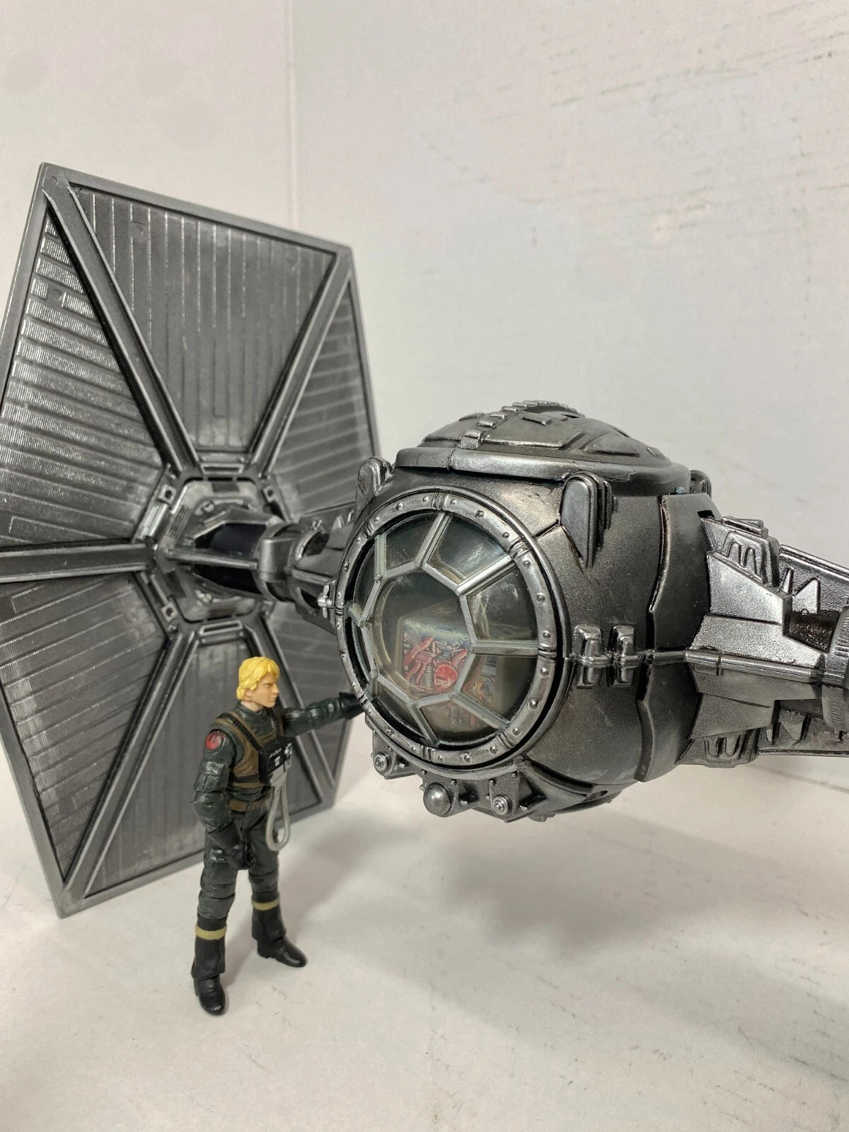 Andor Obsidian Reign Star Wars TIE Fighter Custom Vintage Kenner Black Series - view 22