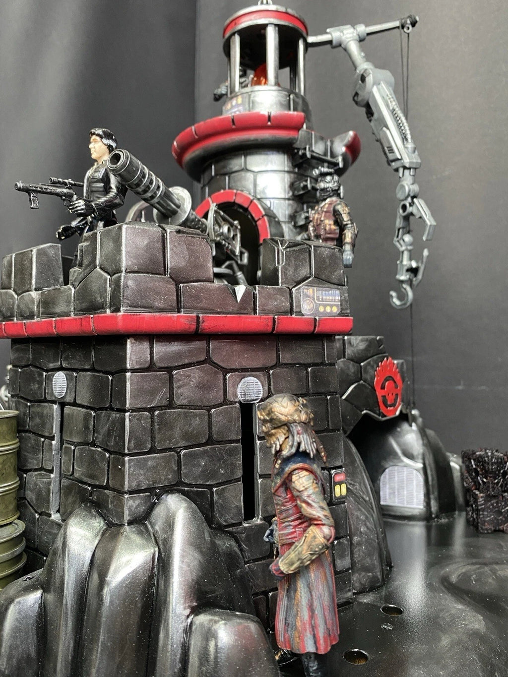 GI JOE COBRA Blackspire Outpost Fortress Diorama 1:18 3.75 Inch Vintage Custom
