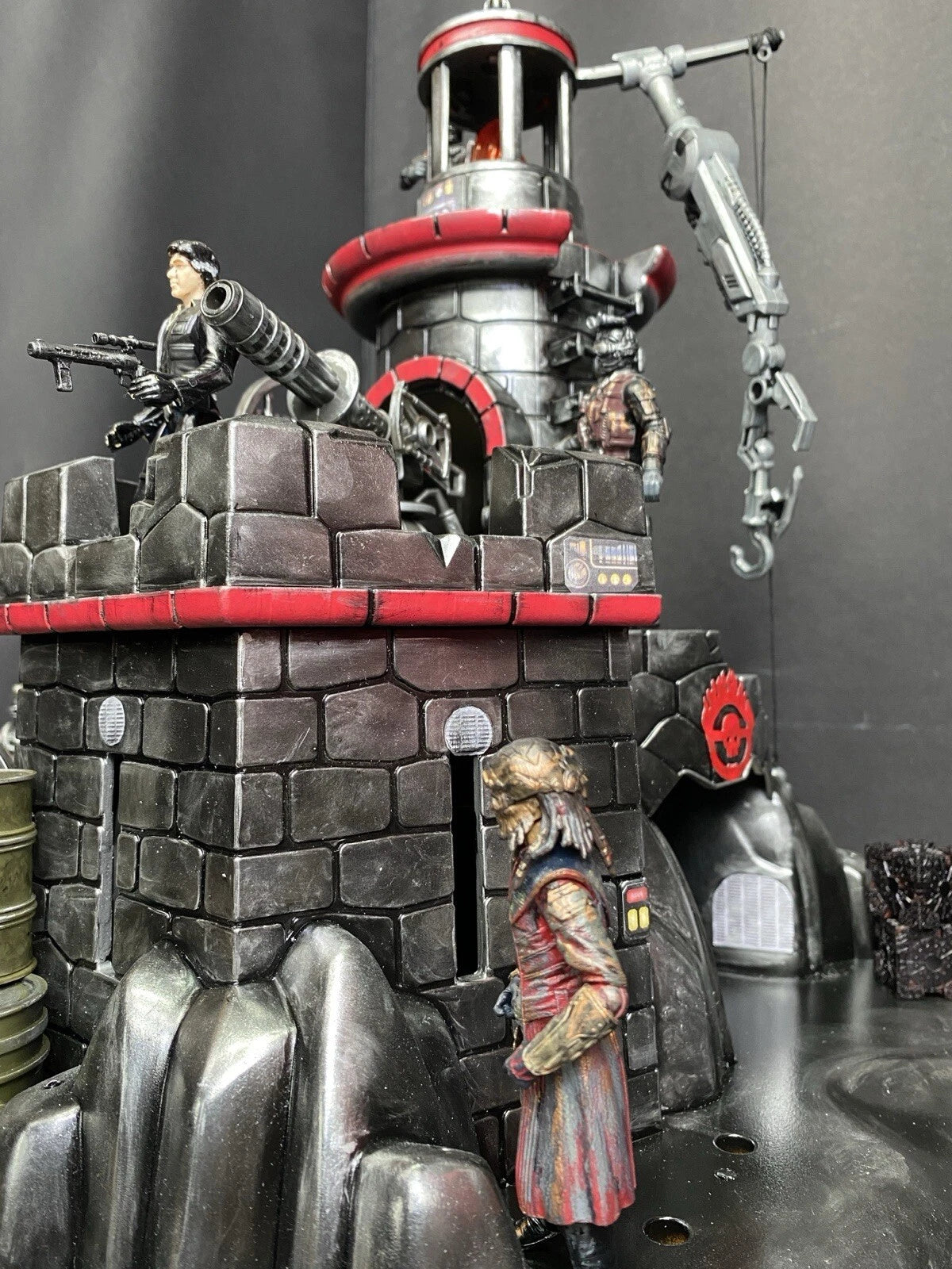 GI JOE COBRA Blackspire Outpost Fortress Diorama 1:18 3.75 Inch Vintage Custom