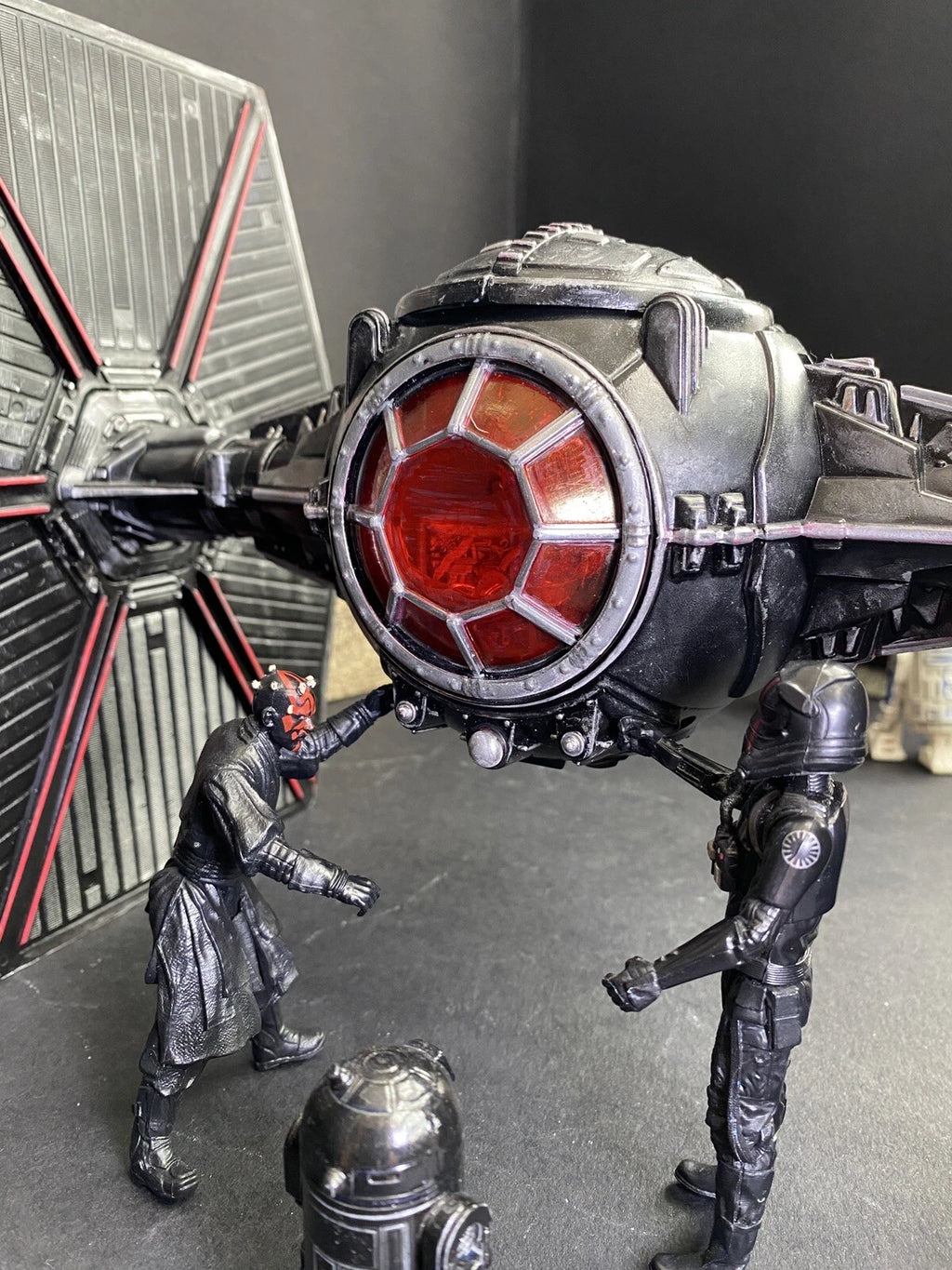 Star Wars Crimson Talon TIE Hunter | Custom Hand-Painted Imperial Tie  Fighter - view 10