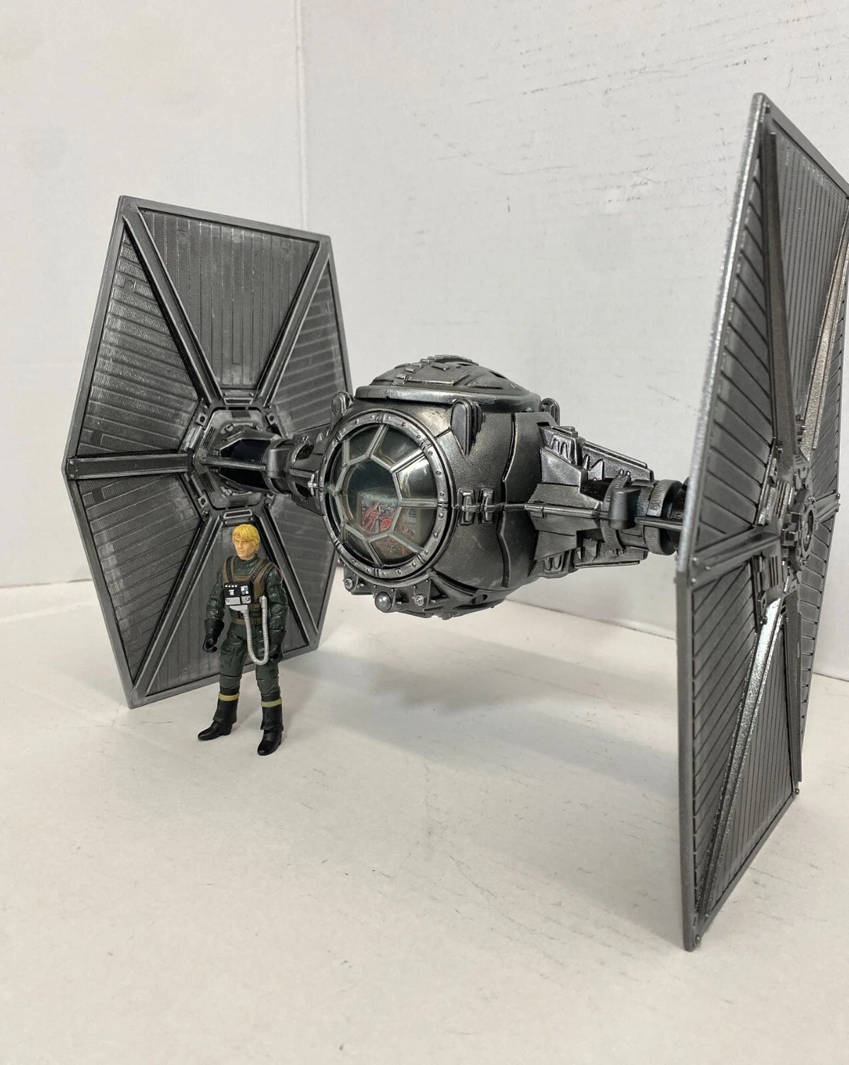 Andor Obsidian Reign Star Wars TIE Fighter Custom Vintage Kenner Black Series - view 8