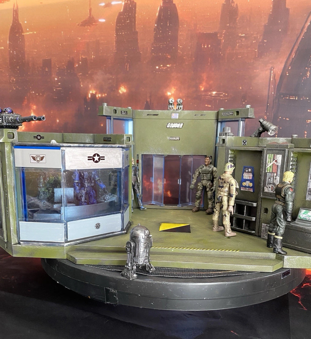 GI JOE COBRA Medical Lab Diorama 1:18 3.75 Collectible series Vintage Custom