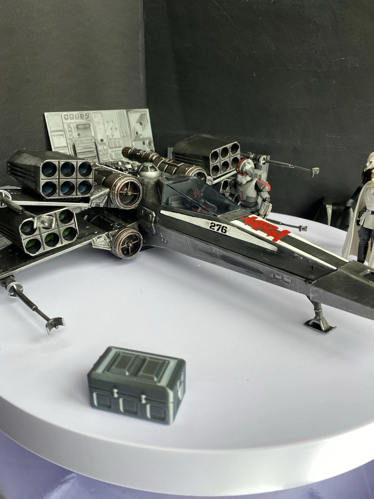 Star Wars Andor Rift Lance X Wing Jedi Sith Empire Vintage Kenner Custom
