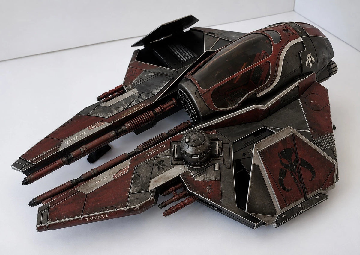 Mandalorian Starfighter Commission Star Wars Andor Vintage Sith Kenner Custom