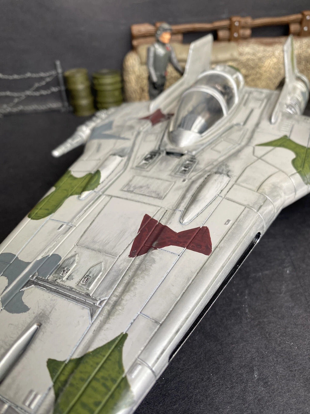 A-Wing “Hunter’s Fang” –  Rebel Interceptor Kashyyyk Camo Starfighter Star Wars - view 21