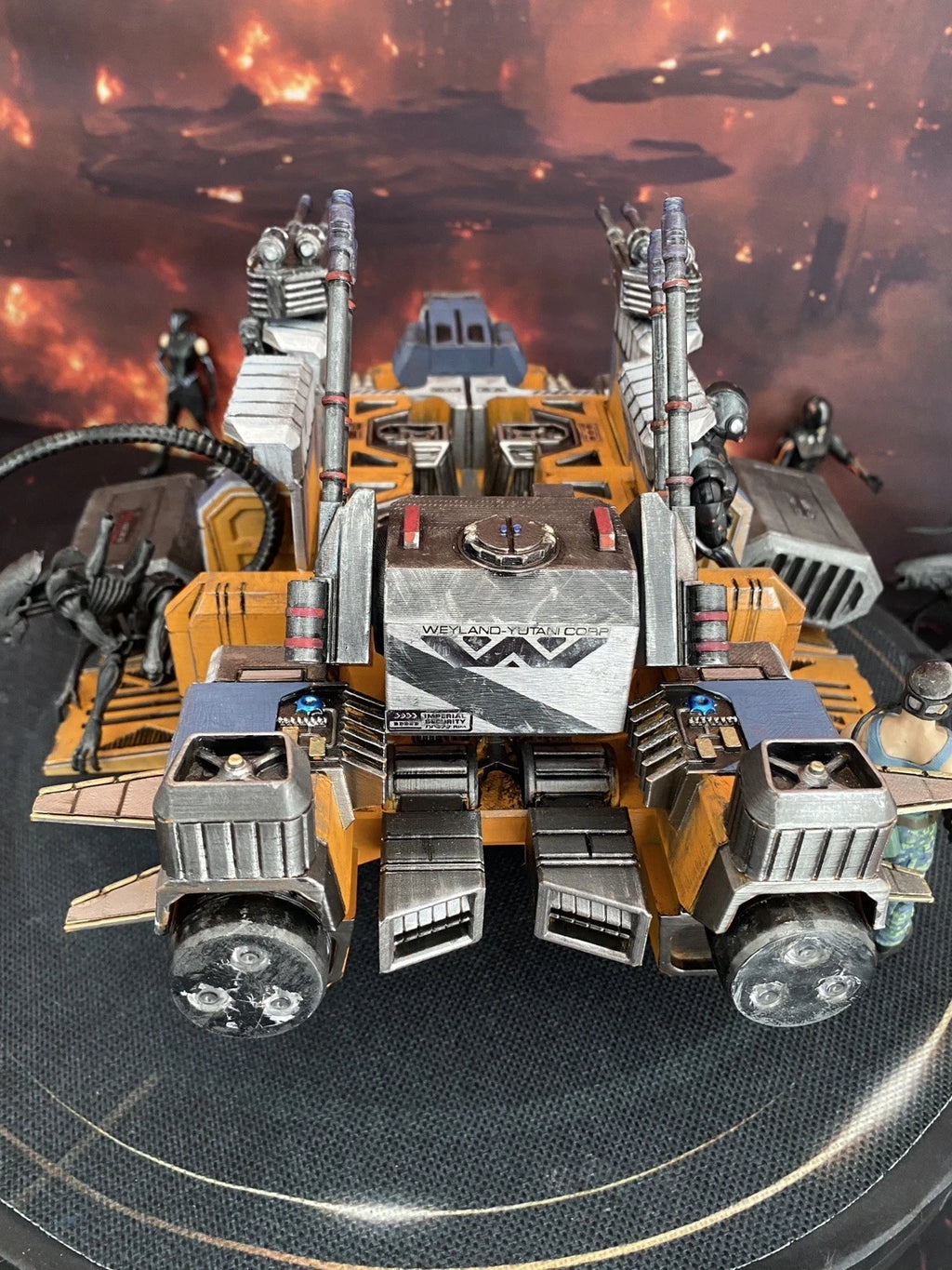 Aliens USCM NEX-8 Xeno Containment Dropship Diorama Romulus Vehicle Custom